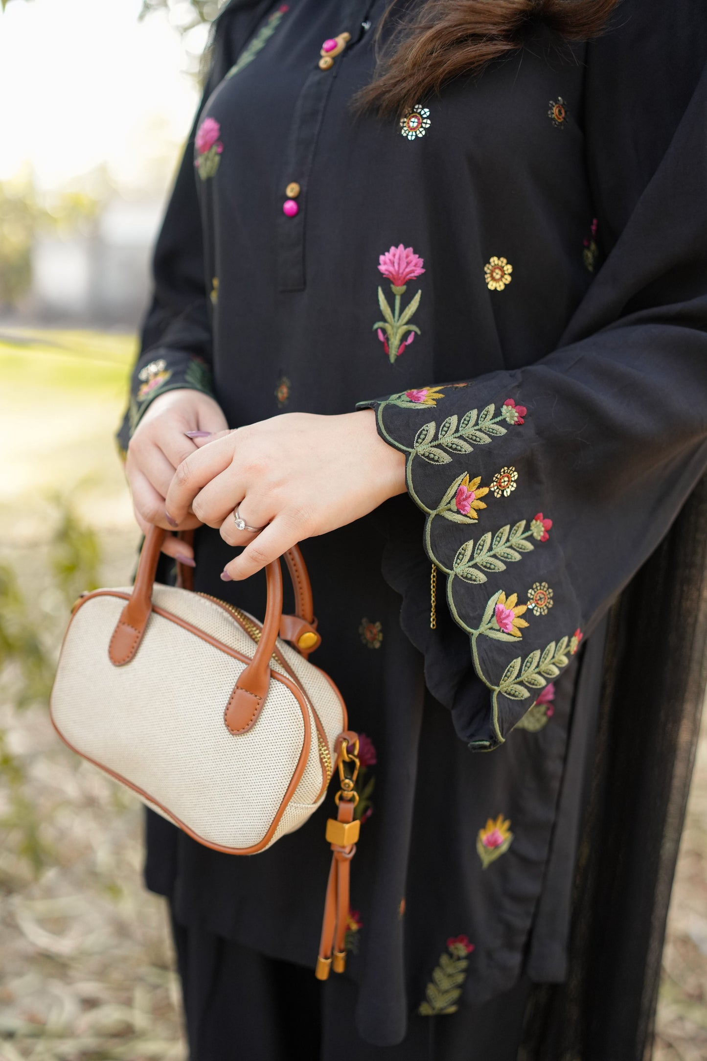 Rs 6500 Aneelas Stitched Lawn Emb 2pc [SL-04] [Dispatch Time 2 Months]