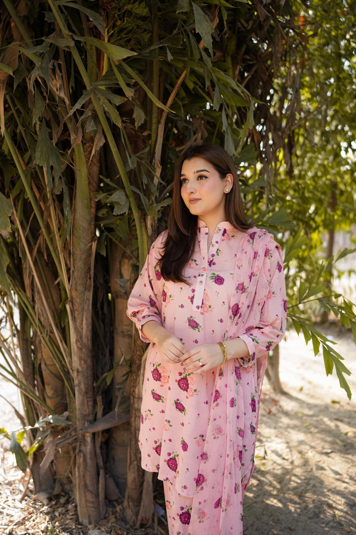 Rs 7800 Aneelas Stitched Lawn Print 3pc Chiffon Duppata [SPR-26-19] [Dispatch Time 2 Months]