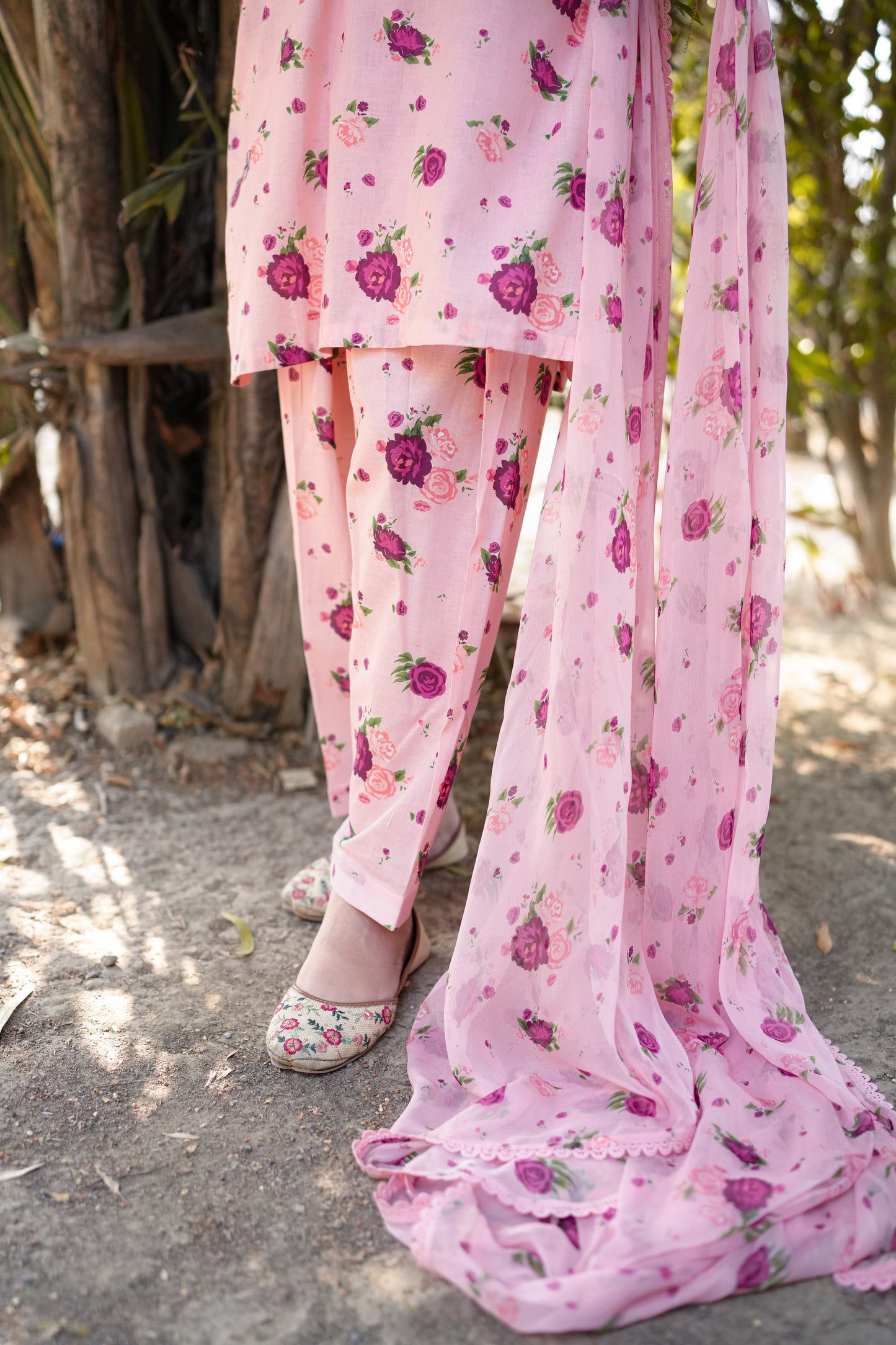 Rs 7800 Aneelas Stitched Lawn Print 3pc Chiffon Duppata [SPR-26-19] [Dispatch Time 2 Months]