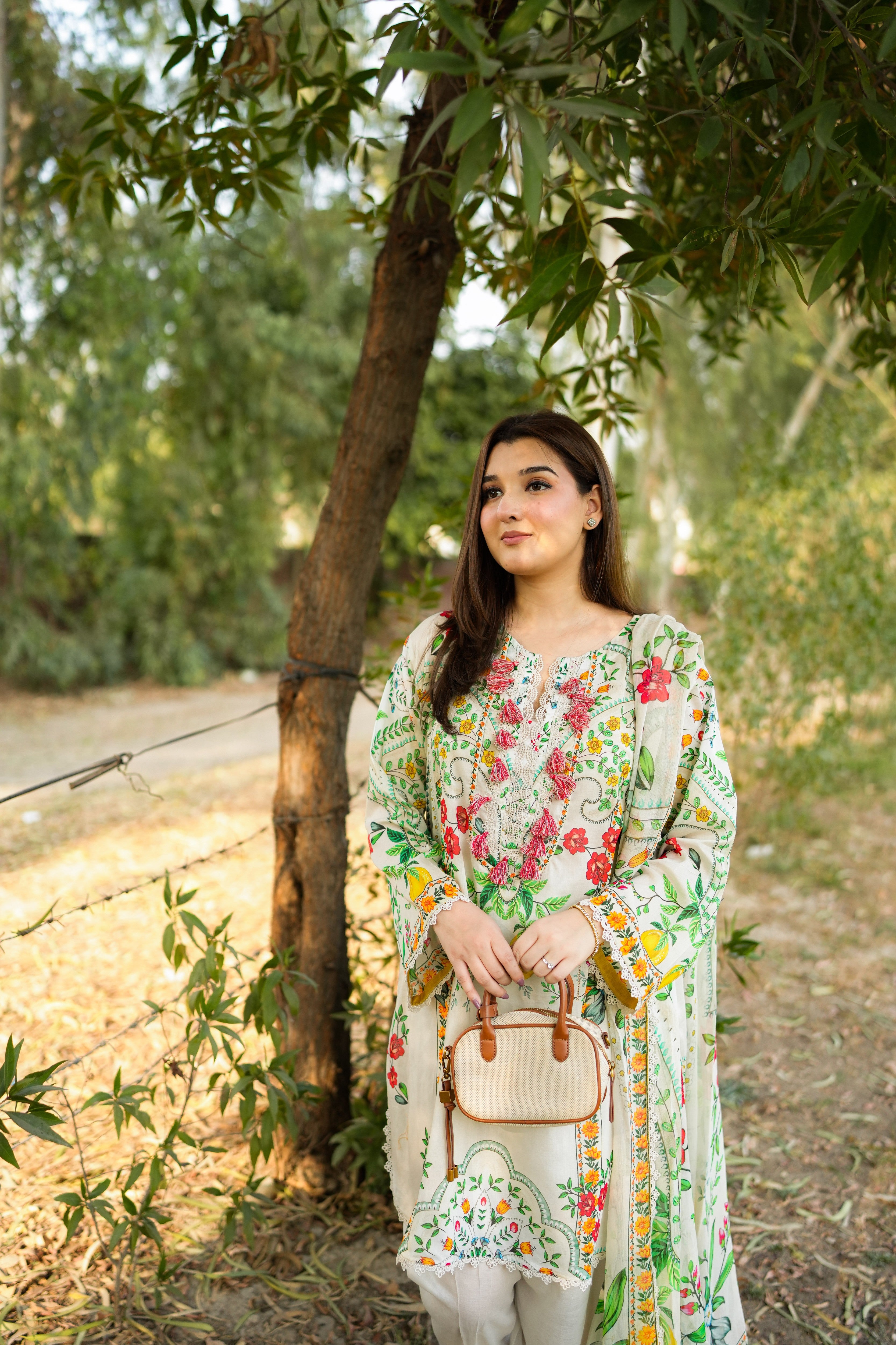 Rs 8300 Aneelas Stitched Printed Lawn Shirt Plain trouser With Chiffon Printed Duppata 3pc [SPR-26-12-B] [Dispatch Time 2 Months]