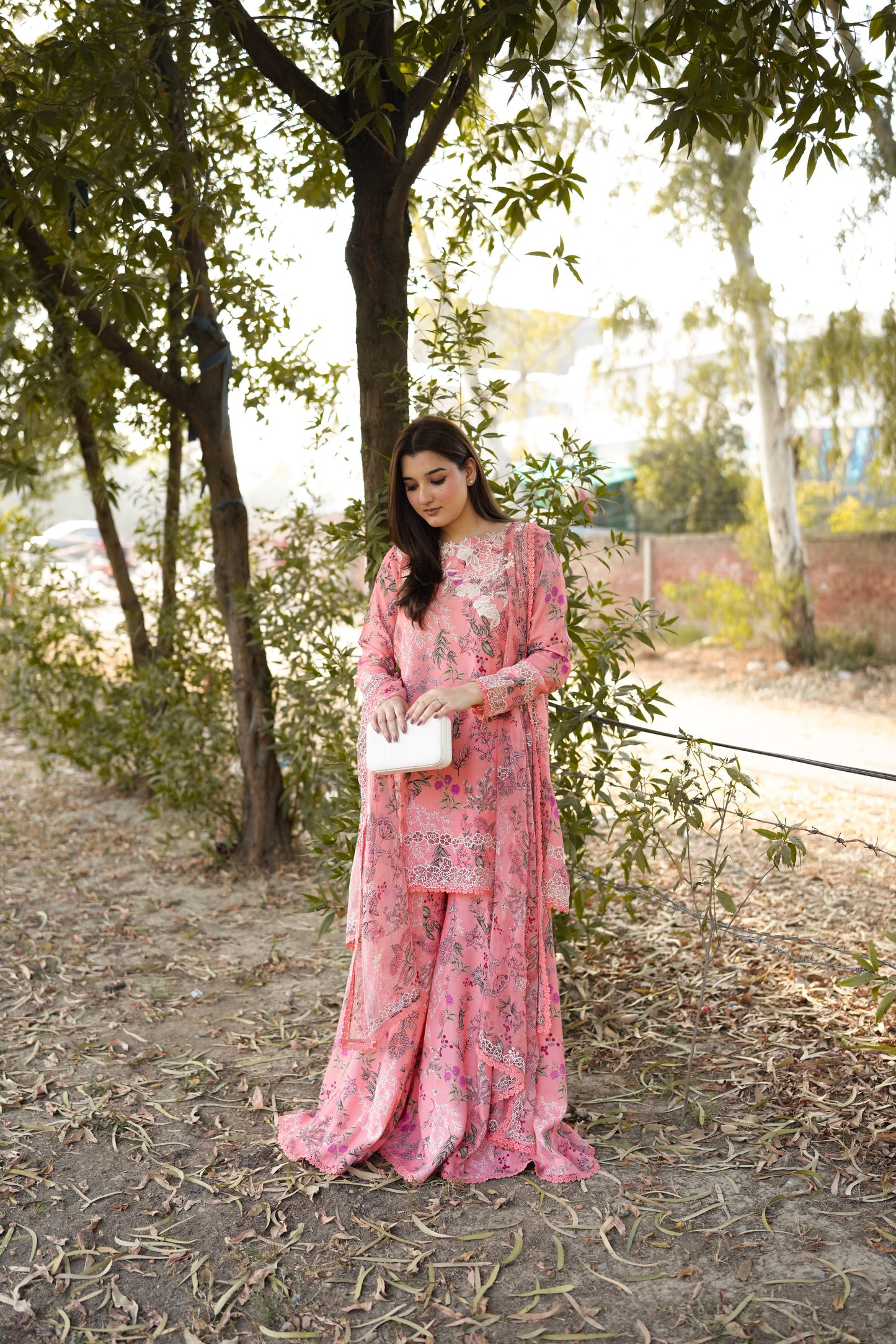 Rs 13500 Aneelas Stiched Emb Printed Lawn Printed Chiffon Duppata 3pc [SPR-26-16] [Dispatch Time 2 month]