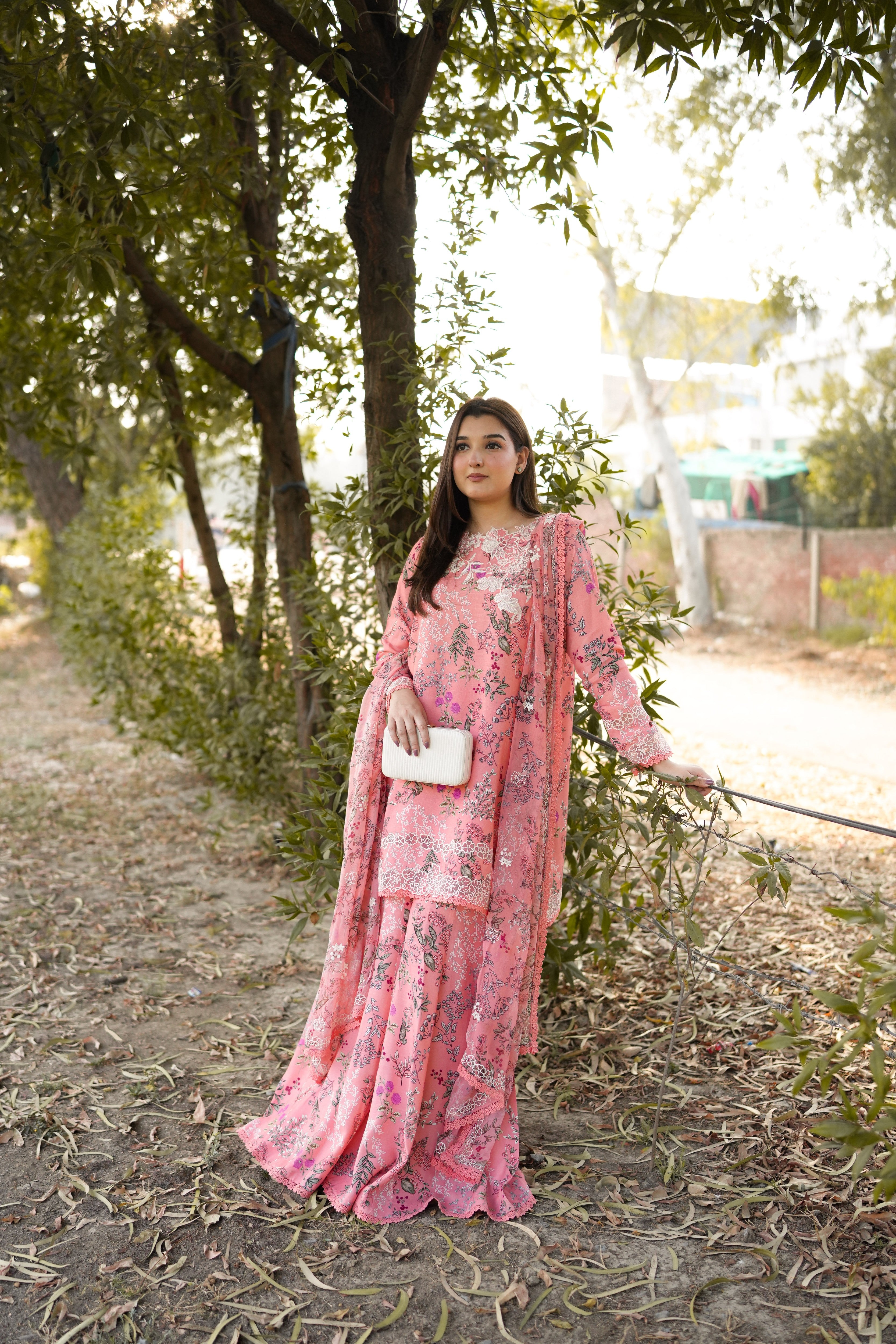 Rs 13500 Aneelas Stiched Emb Printed Lawn Printed Chiffon Duppata 3pc [SPR-26-16] [Dispatch Time 2 month]