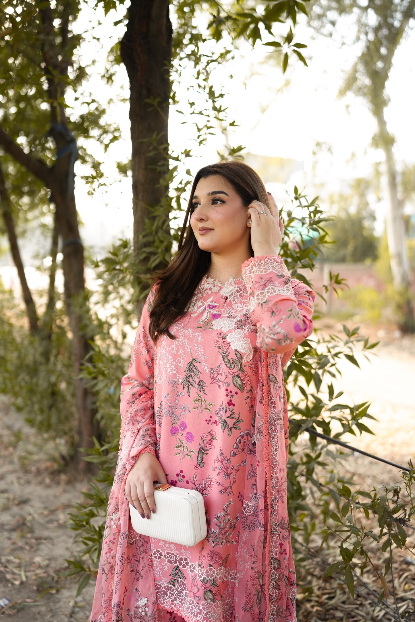 Rs 13500 Aneelas Stiched Emb Printed Lawn Printed Chiffon Duppata 3pc [SPR-26-16] [Dispatch Time 2 month]