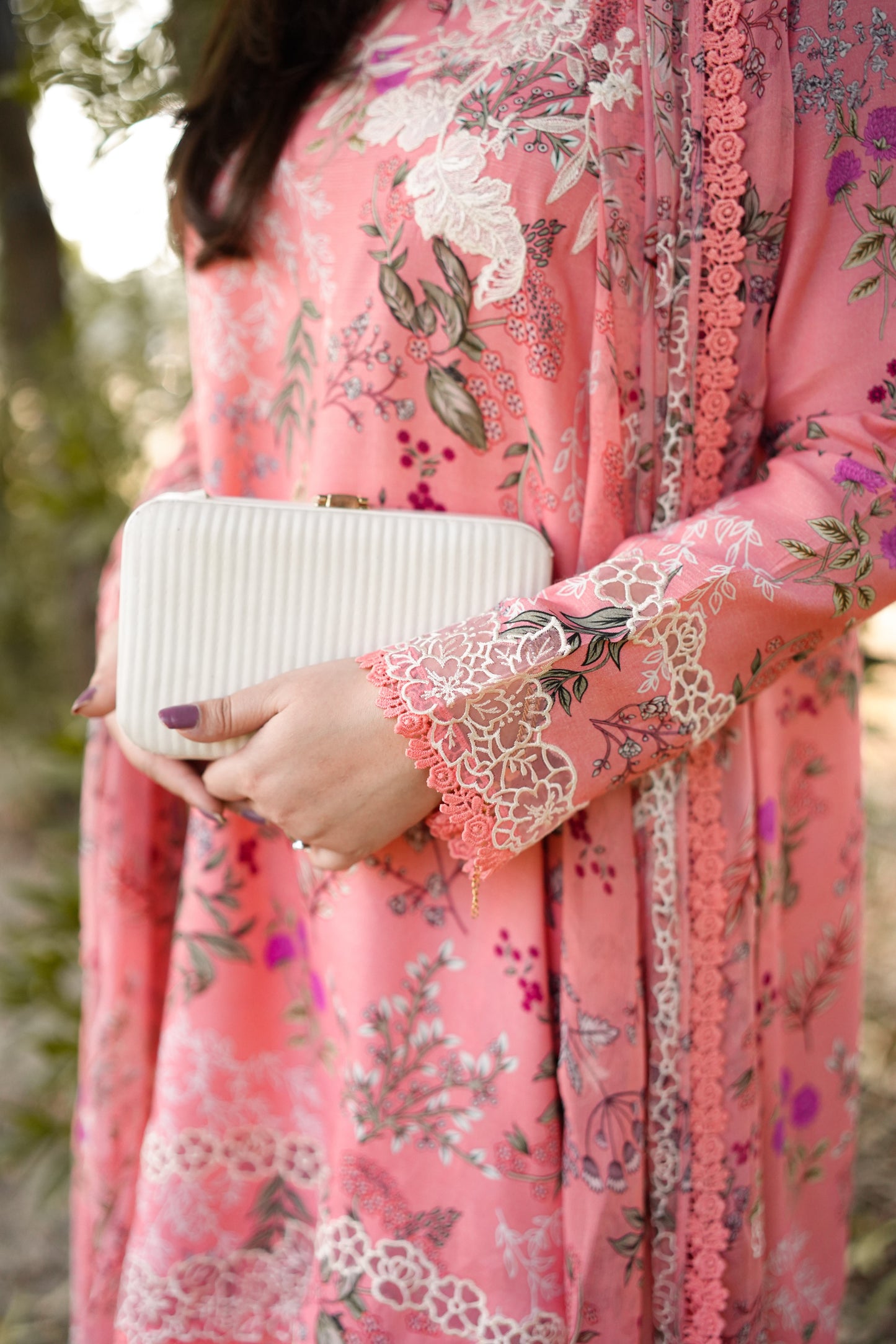 Rs 13500 Aneelas Stiched Emb Printed Lawn Printed Chiffon Duppata 3pc [SPR-26-16] [Dispatch Time 2 month]