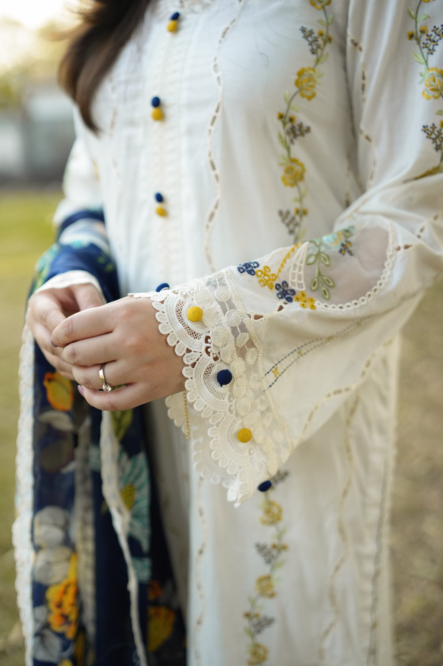 Rs 12500 Aneelas Stitched Lawn Emb 3pc Print ONLY Silk Duppata [LUX-26-56-A] [Dispatch Time 2.5 Months]
