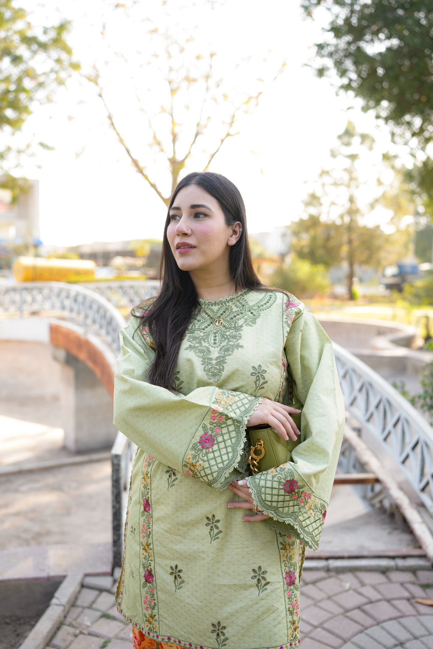 Rs 8000 Aneelas Stitched Lawn Jacquard Emb 2pc [LUX-26-25] [Dispatch Time 2.5 Months]