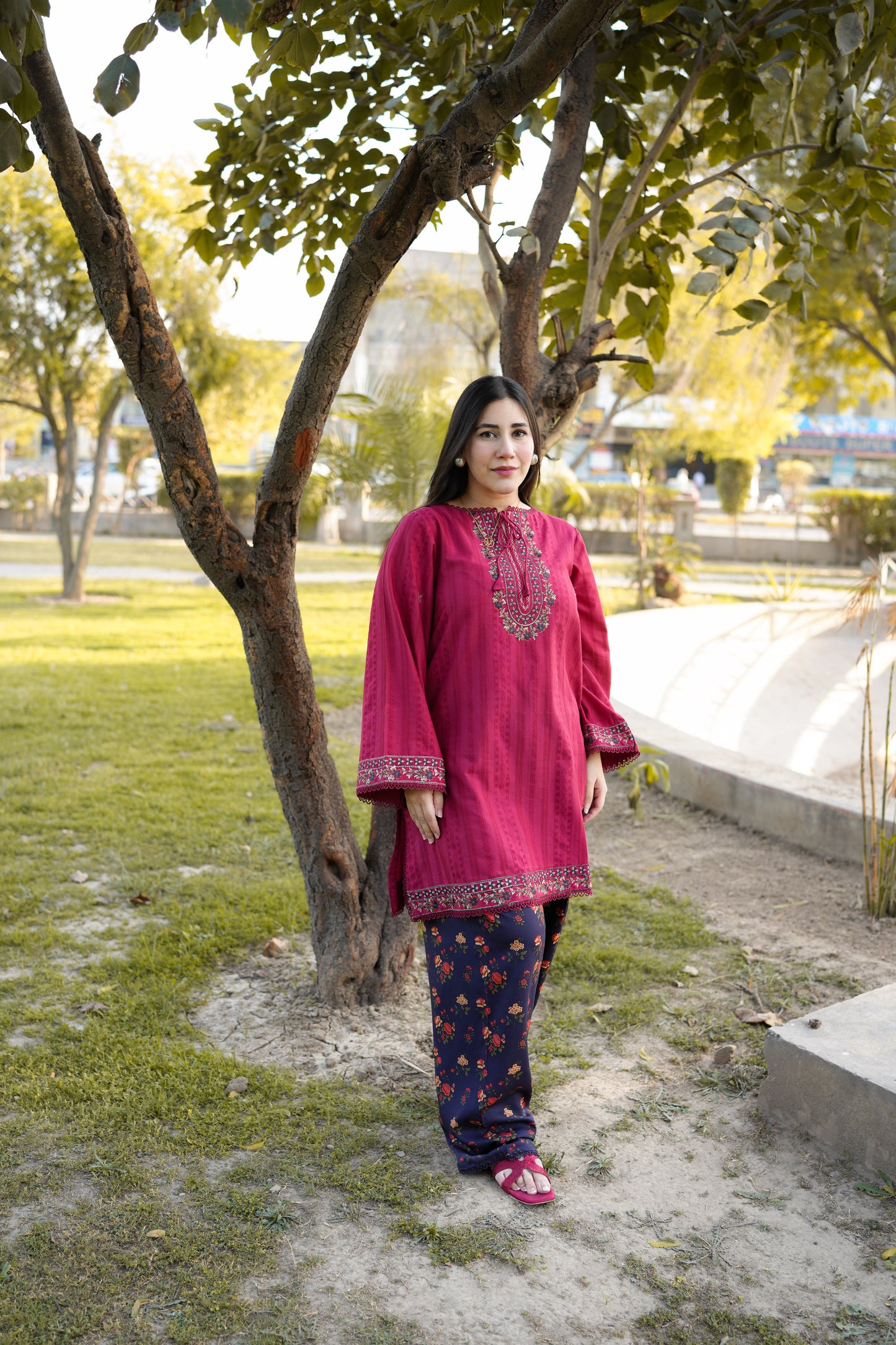 Rs 6500 Aneelas Stitched Lawn Jacquard Emb 2pc [LUX-26-22] [Dispatch Time 2.5 Months]