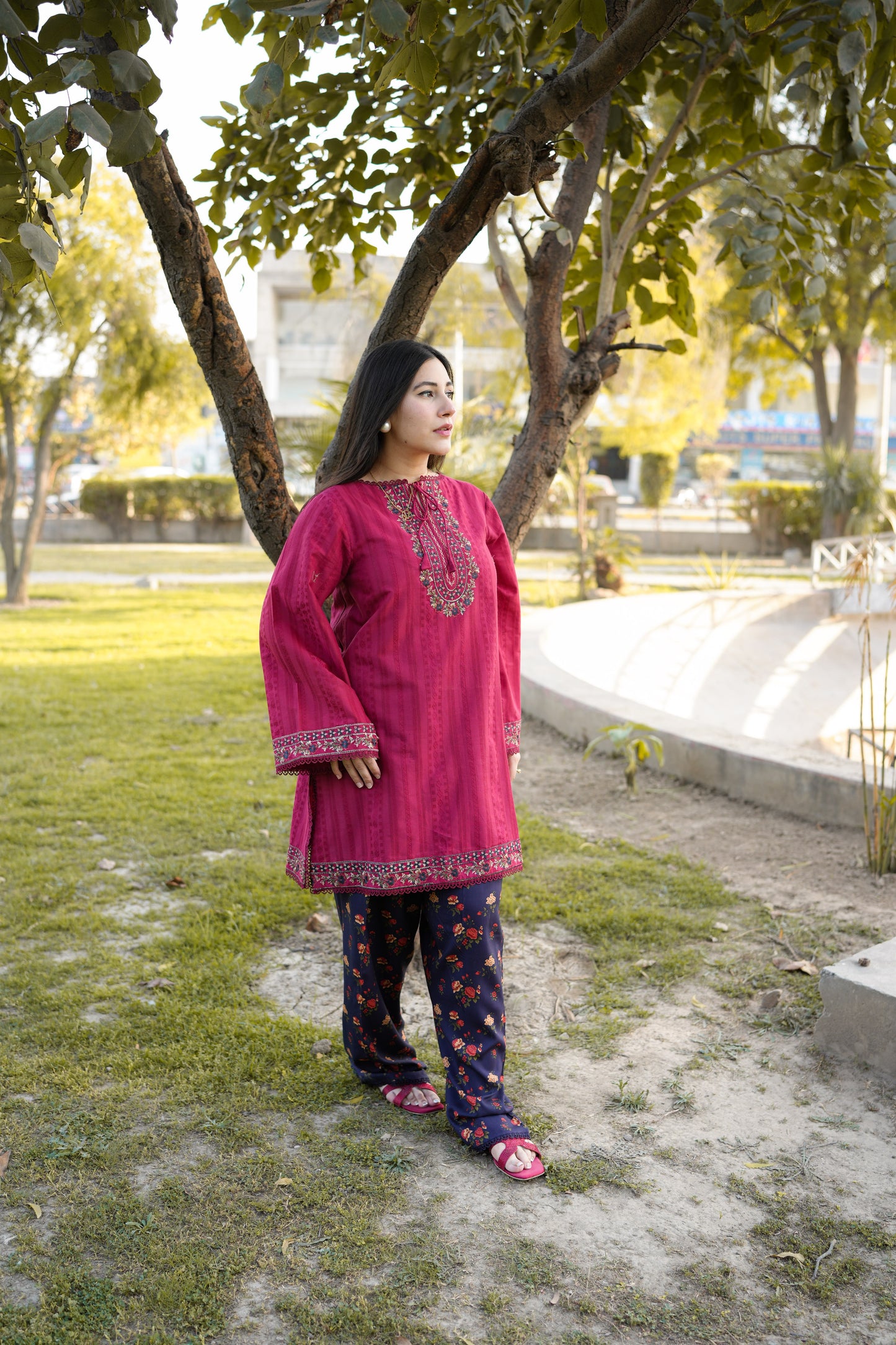 Rs 6500 Aneelas Stitched Lawn Jacquard Emb 2pc [LUX-26-22] [Dispatch Time 2.5 Months]