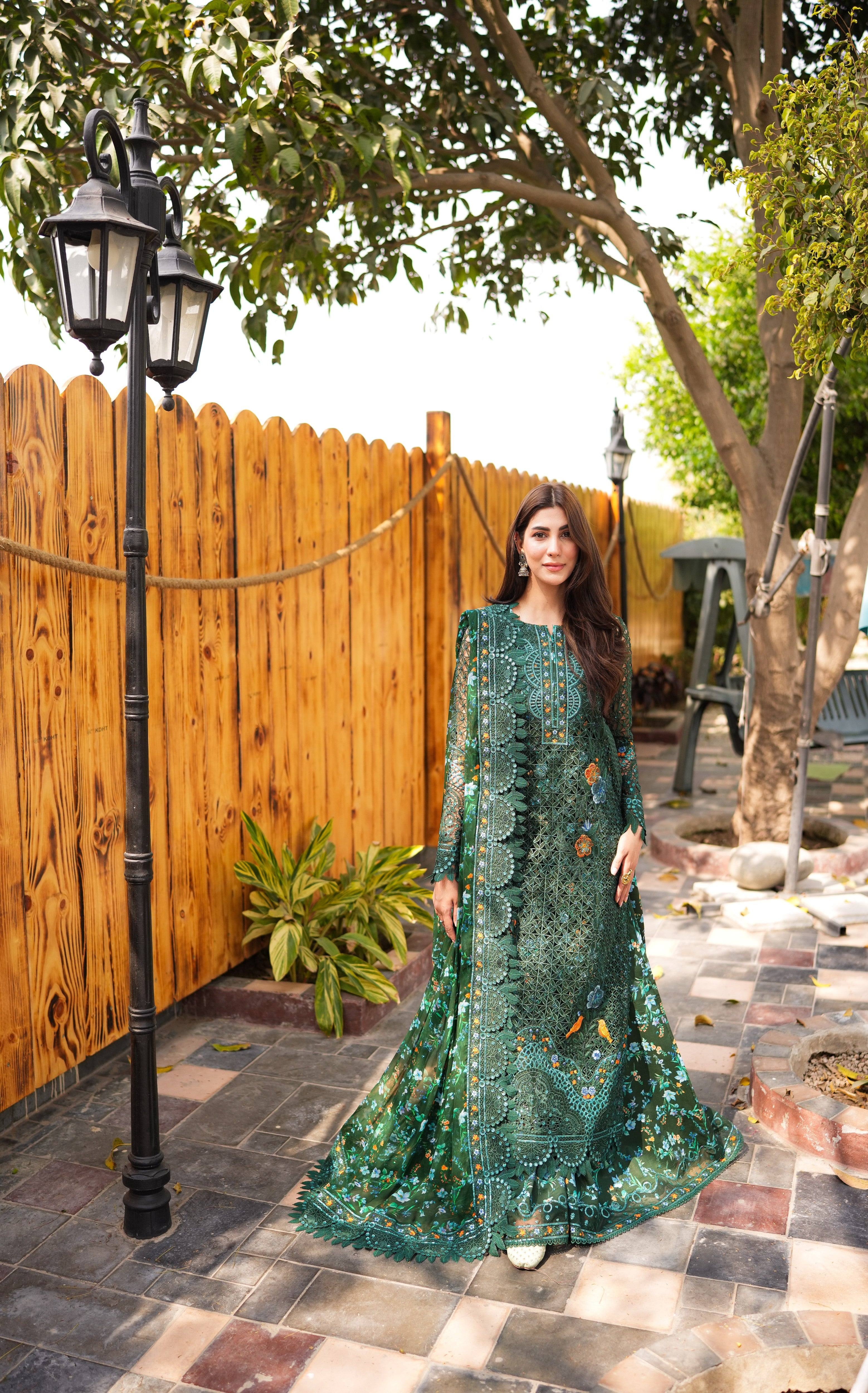 Rs 25000 Aneelas Stitched Luxury Organza Emb 4pc [LUX-OR-02-A] [EAD] [Dispatch Time 1.5 Months]