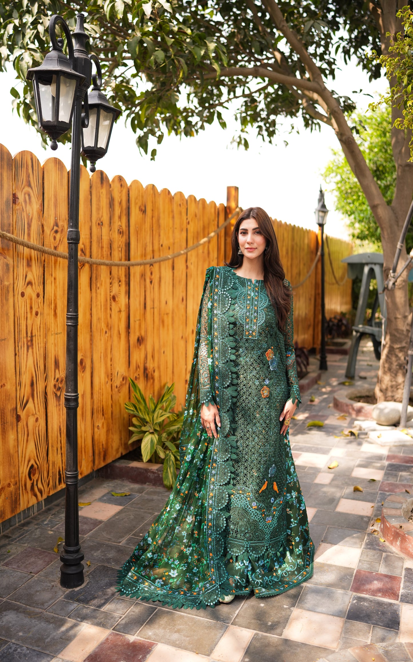 Rs 25000 Aneelas Stitched Luxury Organza Emb 4pc [LUX-OR-02-A] [EAD] [Dispatch Time 1.5 Months]