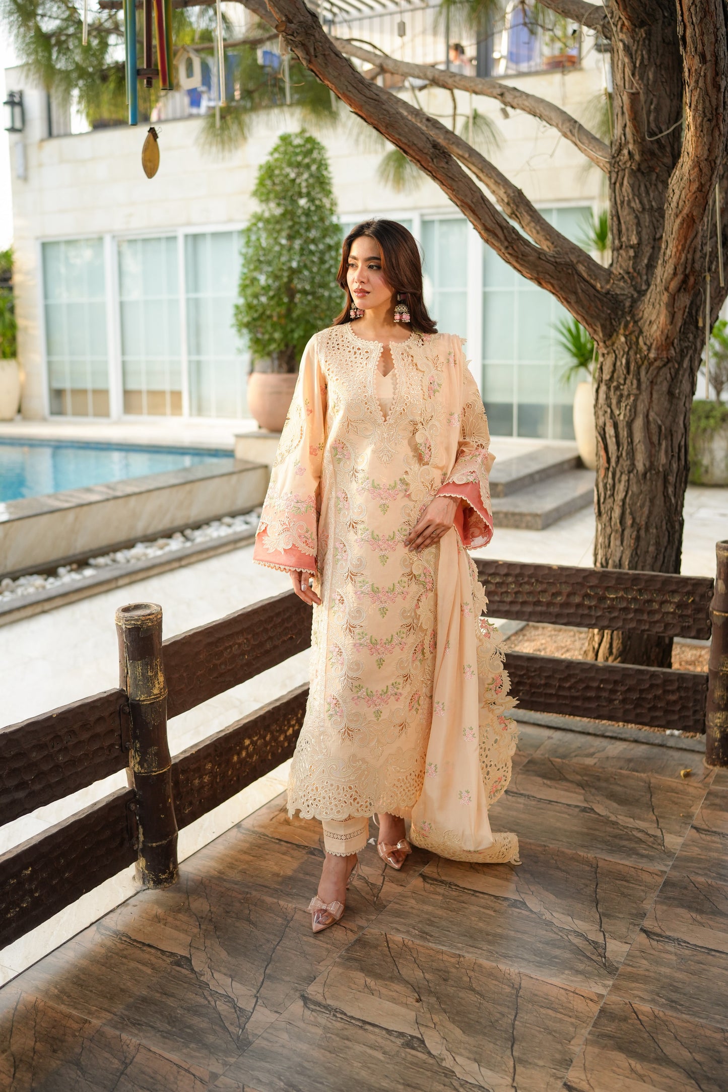 Rs 22000 Aneelas Stitched Signature Lawn Emb 3pc Emb Silk Duppata [LUX-26-31] [EAD] [Dispatch Ready]