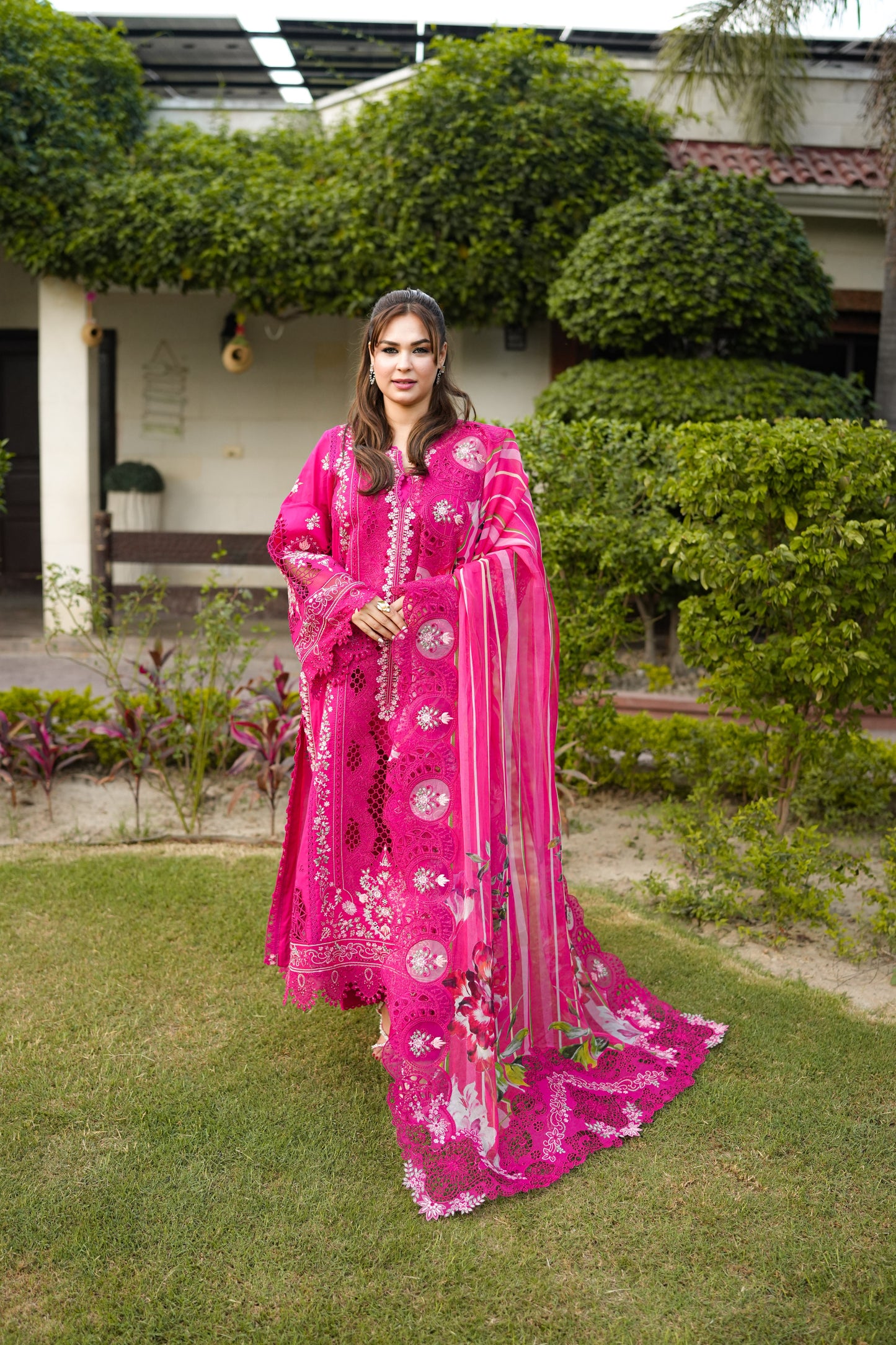 Rs 14000 Aneelas Stitched Signature Luxury Lawn Emb Shirt Trouser 2pc [LUX-26-42] [EAD] [Dispatch Time 2.5 Months]