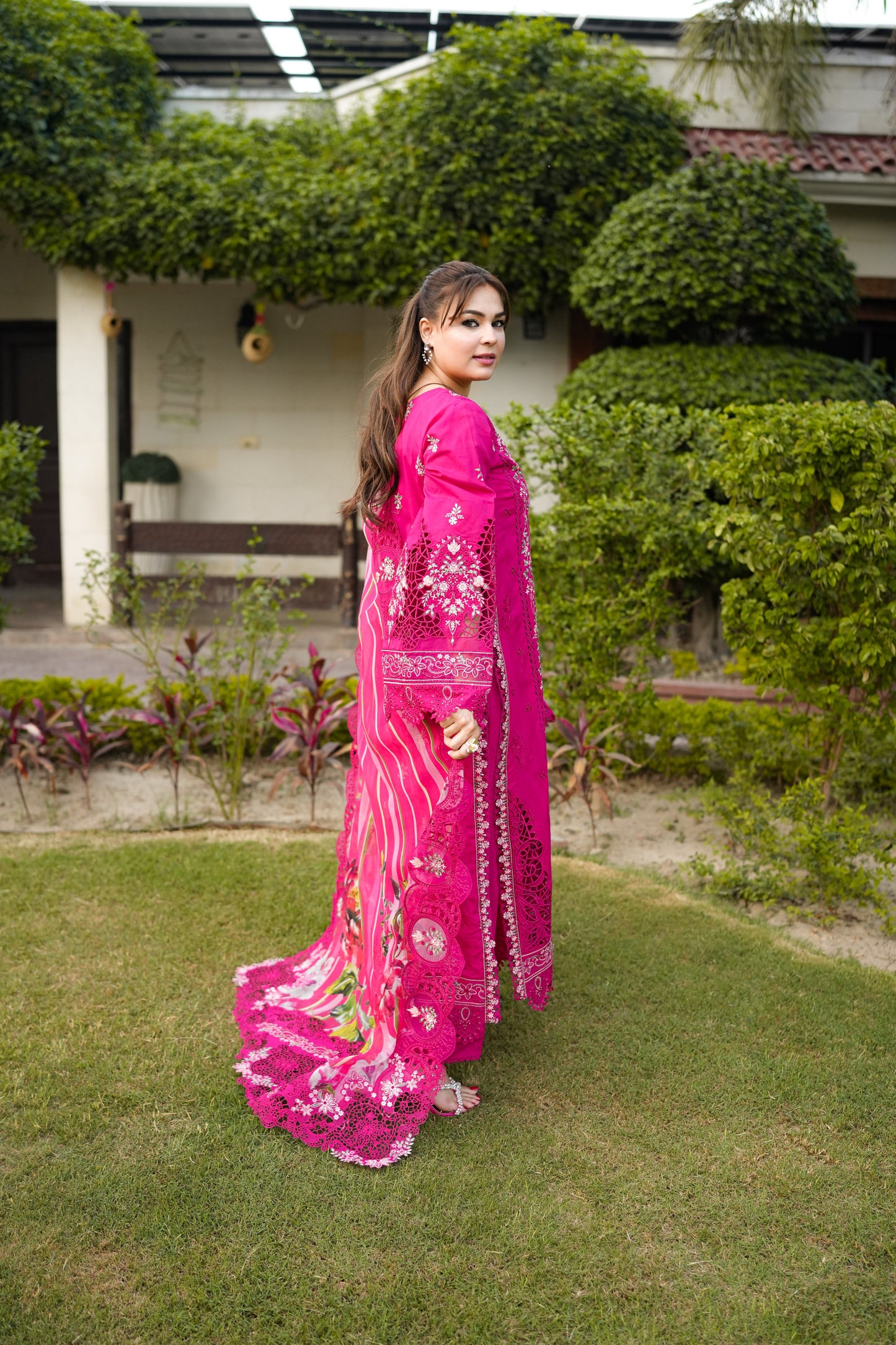 Rs 14000 Aneelas Stitched Signature Luxury Lawn Emb Shirt Trouser 2pc [LUX-26-42] [EAD] [Dispatch Time 2.5 Months]