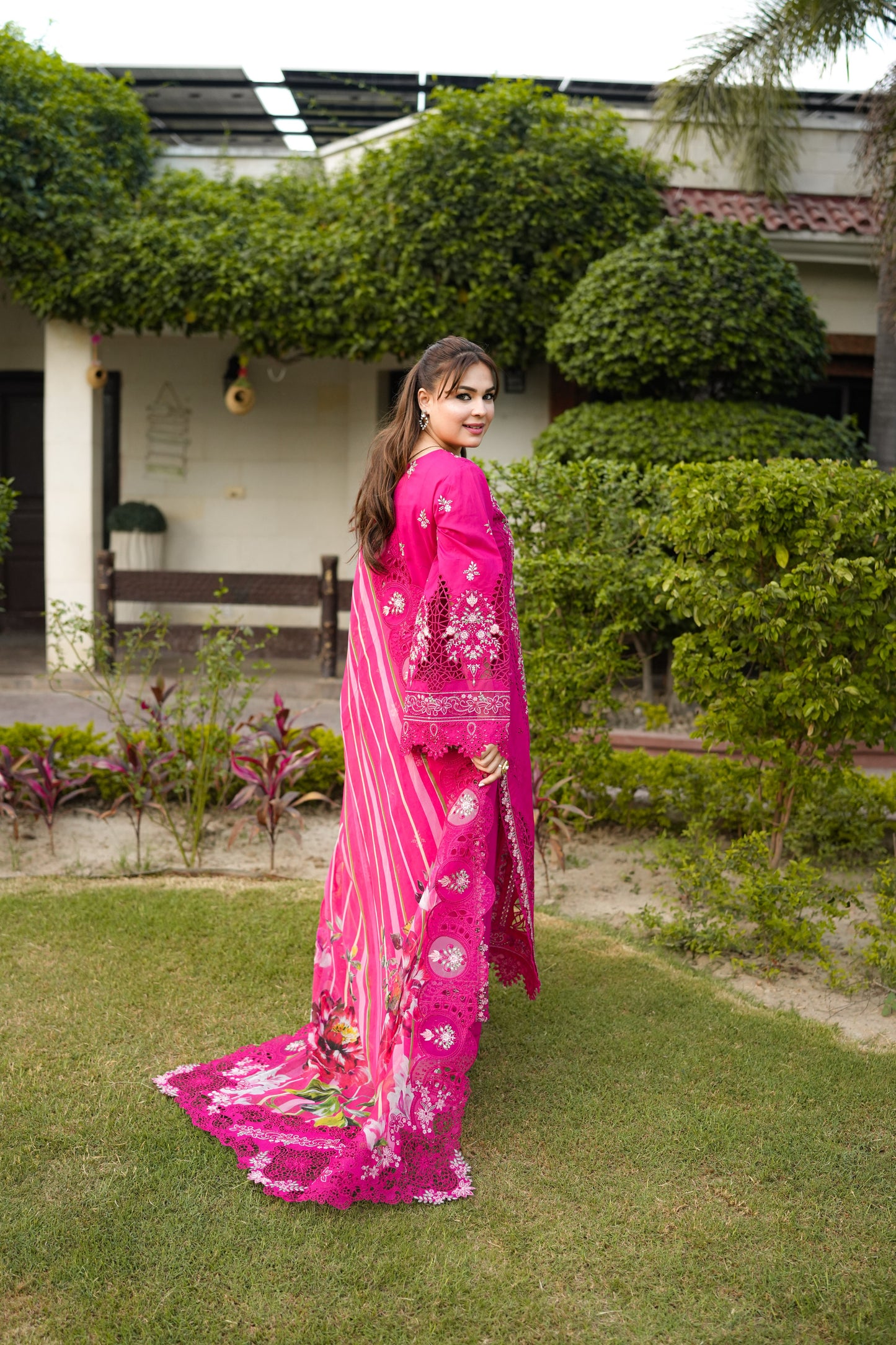 Rs 14000 Aneelas Stitched Signature Luxury Lawn Emb Shirt Trouser 2pc [LUX-26-42] [EAD] [Dispatch Time 2.5 Months]