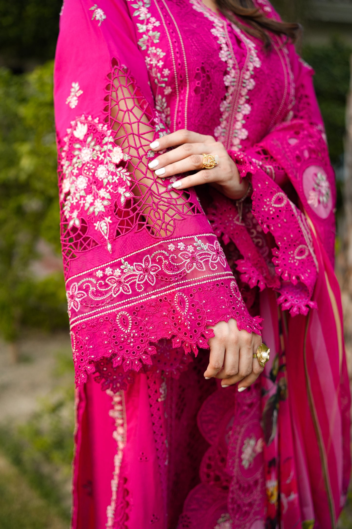 Rs 22500 Aneelas Stitched Signature Luxury Lawn Emb 3pc Print Emb Duppata [LUX-26-42] [Dispatch Time 2.5 Months]