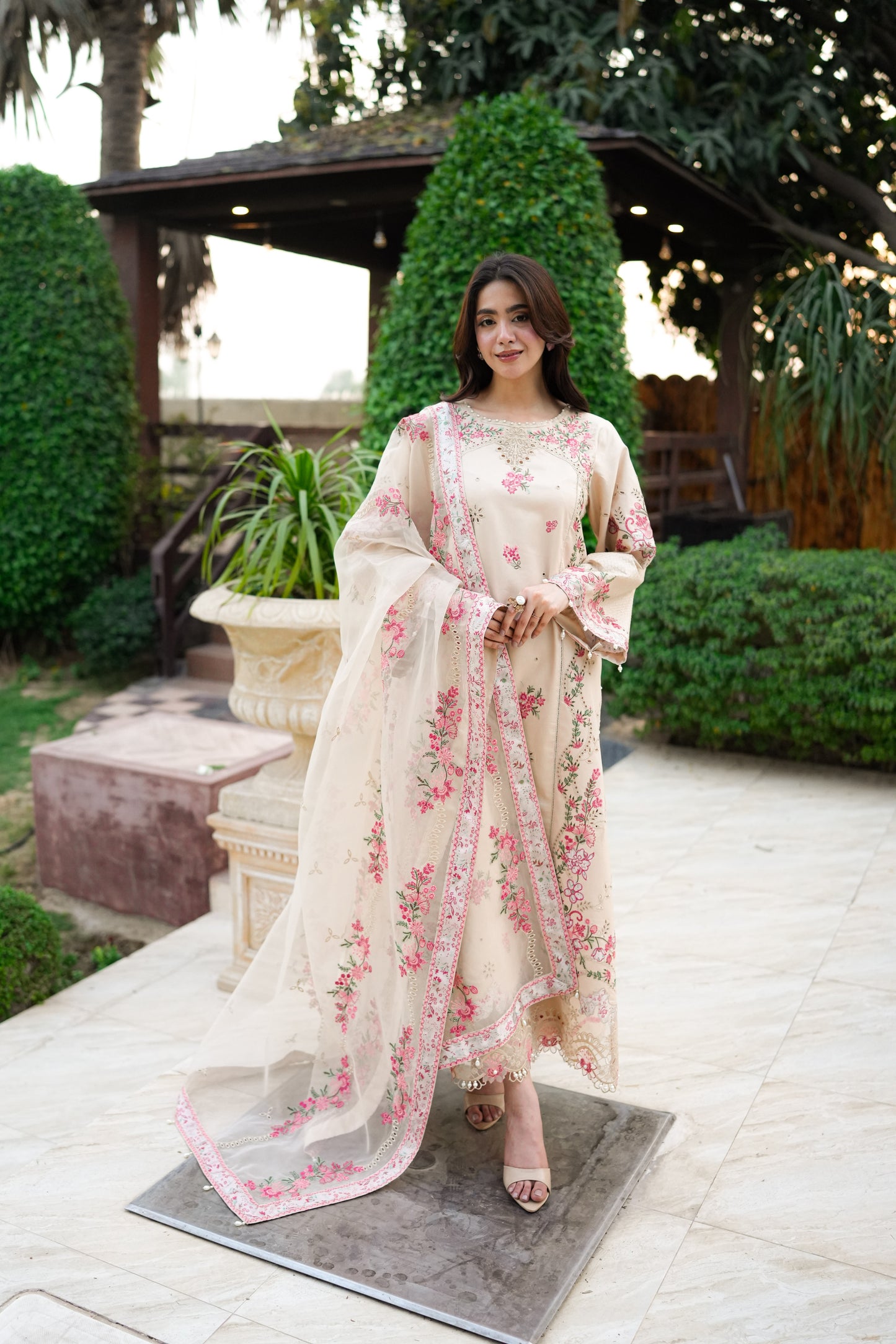 Rs 21000 Aneelas Stitched Luxury Lawn Emb 3pc [LUX-26-35] [EAD] [Dispatch Time 1.5 Months]