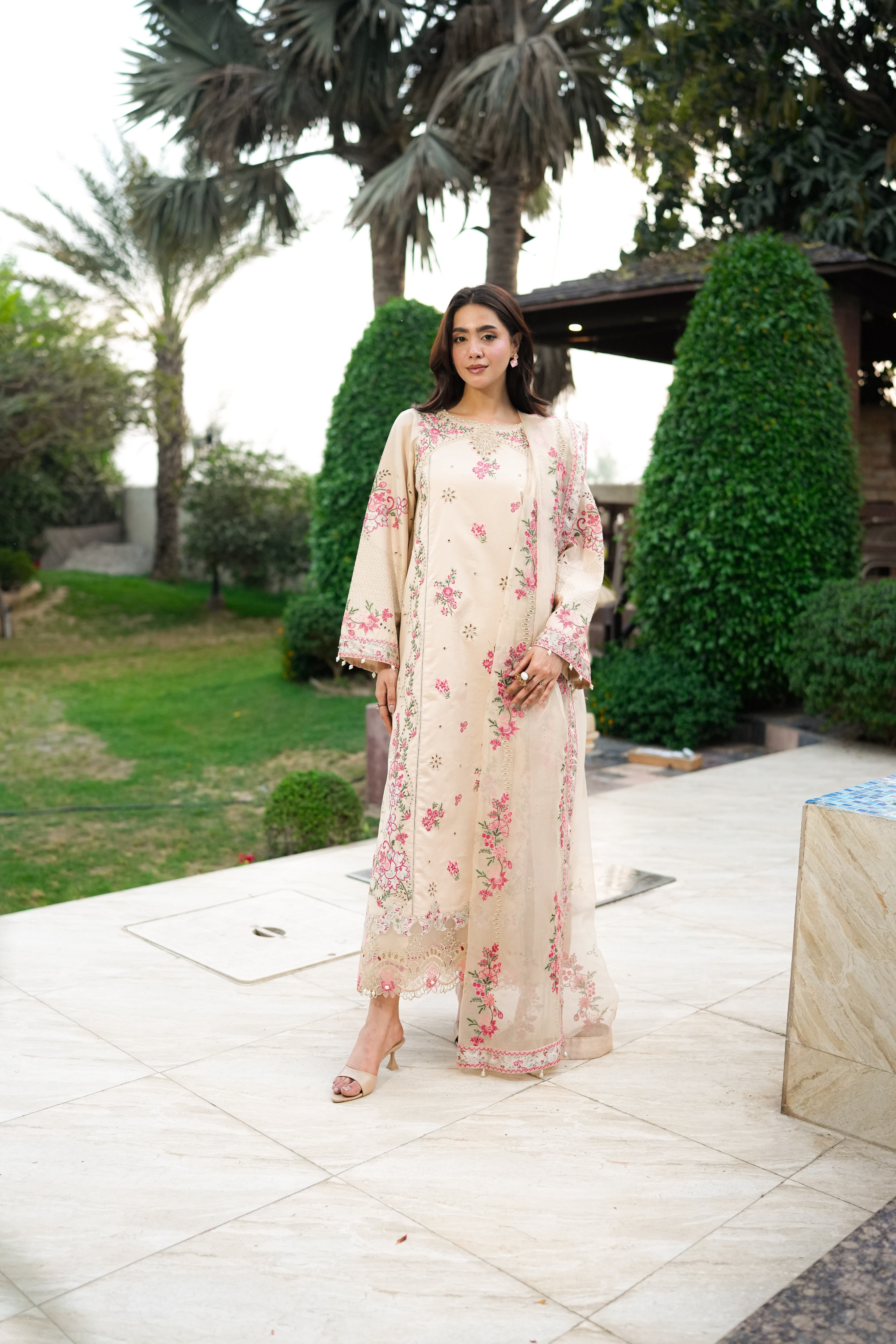 Rs 21000 Aneelas Stitched Luxury Lawn Emb 3pc [LUX-26-35] [EAD] [Dispatch Time 1.5 Months]