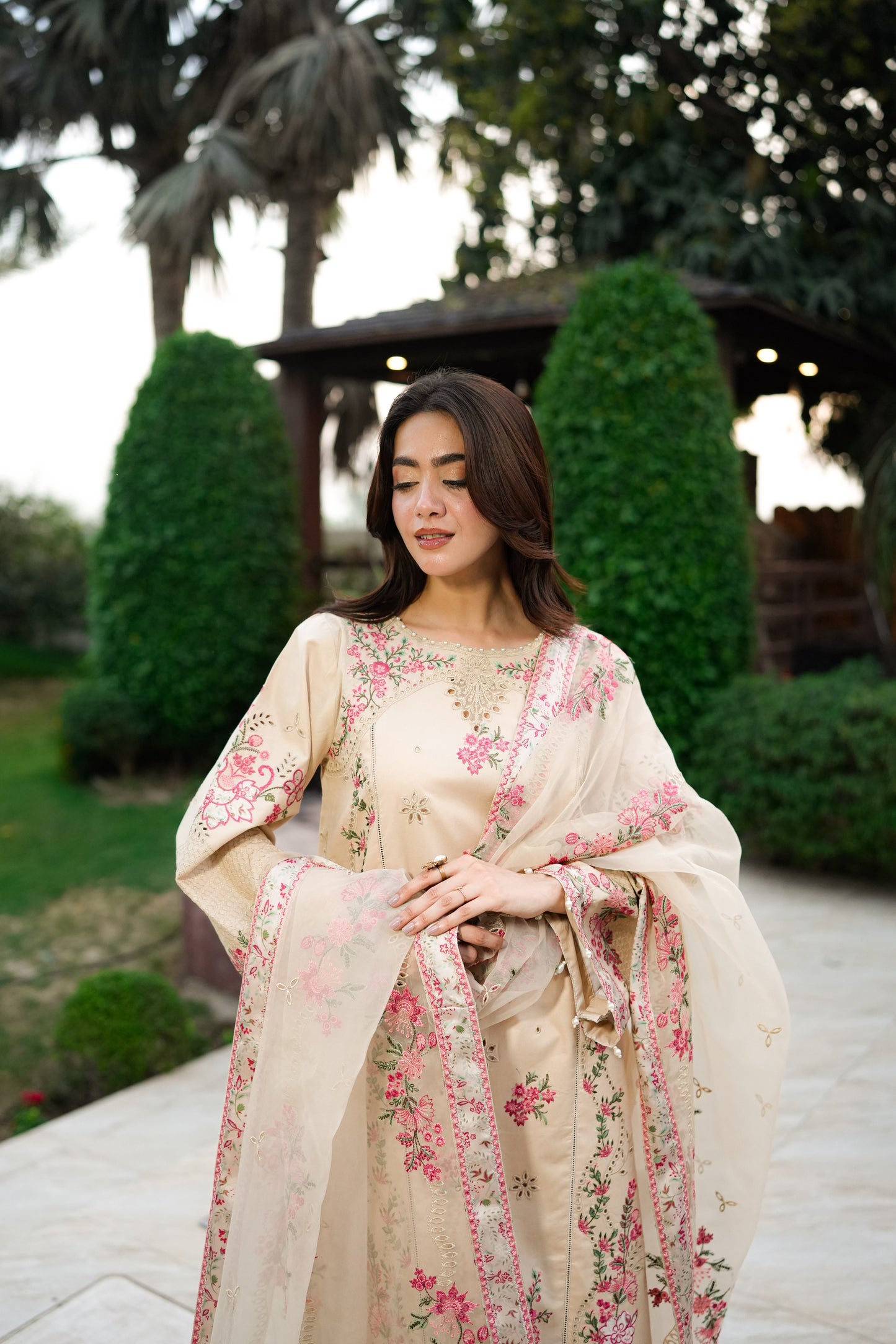 Rs 21000 Aneelas Stitched Luxury Lawn Emb 3pc [LUX-26-35] [EAD] [Dispatch Time 1.5 Months]
