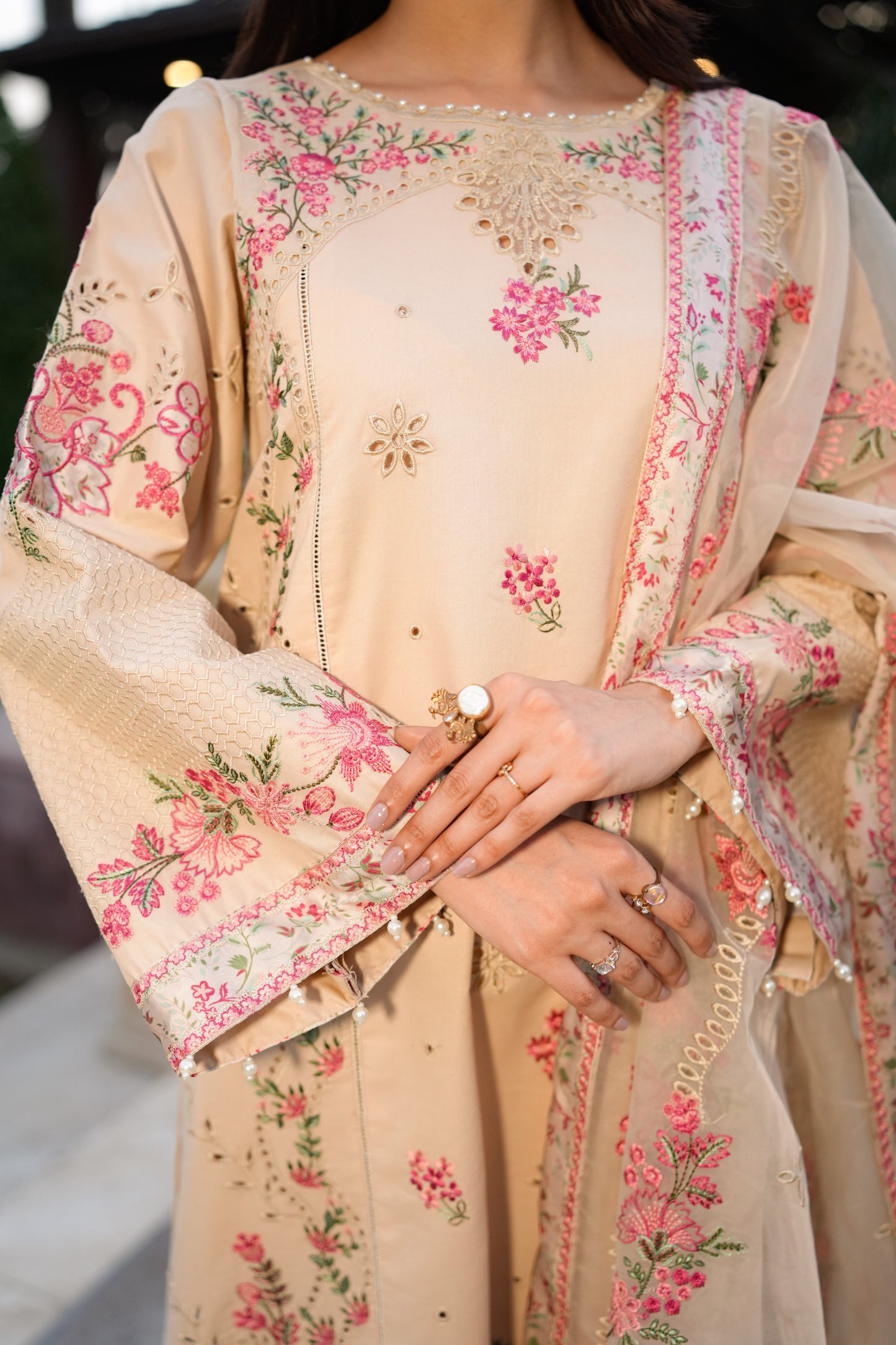 Rs 21000 Aneelas Stitched Luxury Lawn Emb 3pc [LUX-26-35] [EAD] [Dispatch Time 1.5 Months]