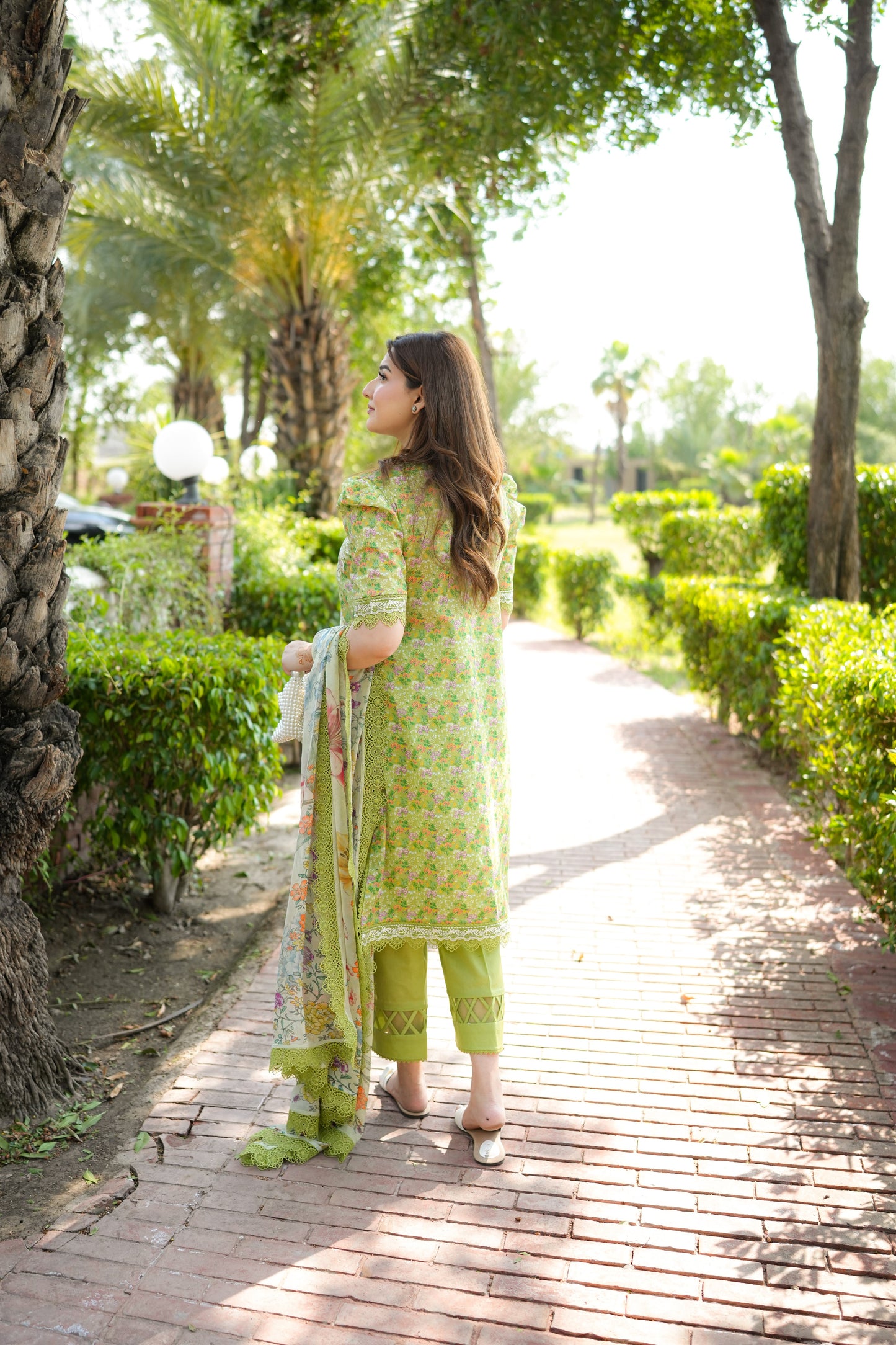 Rs 9500 Aneelas Stitched Print Emb Lawn Full Sleeves With Lawn Duppata 3pc [SPR-26-43-C-B] [Dispatch Time 2 Months]