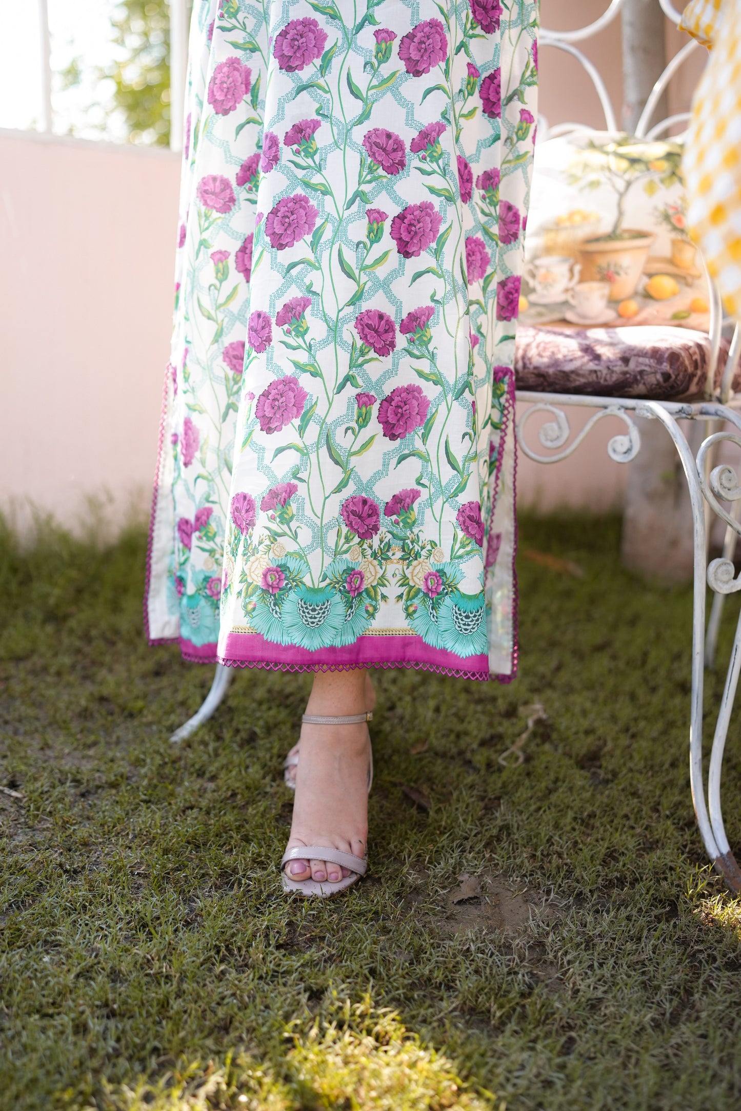 Rs 5500 Aneelas Stitched Print Kaftan 2pc [SPR-26-32] [Dispatch Time 2.5 Months]