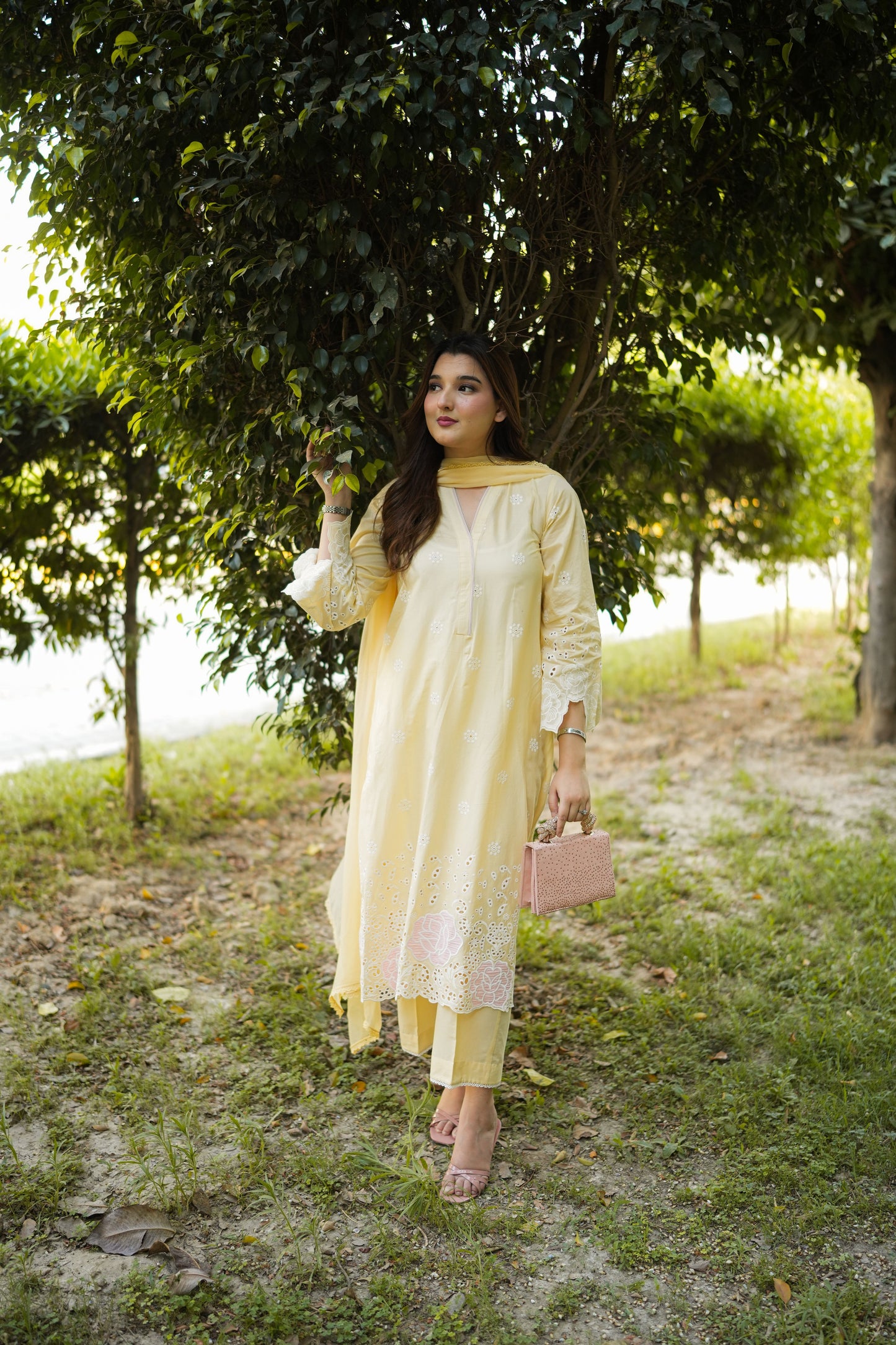 Rs 7500 Aneelas Stitched Lawn Emb 2pc [LUX-26-57] [Dispatch Time 2.5 Months]