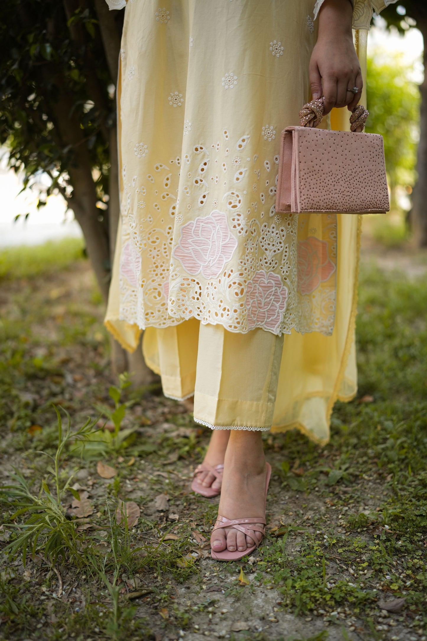 Rs 7500 Aneelas Stitched Lawn Emb 2pc [LUX-26-57] [Dispatch Time 2.5 Months]
