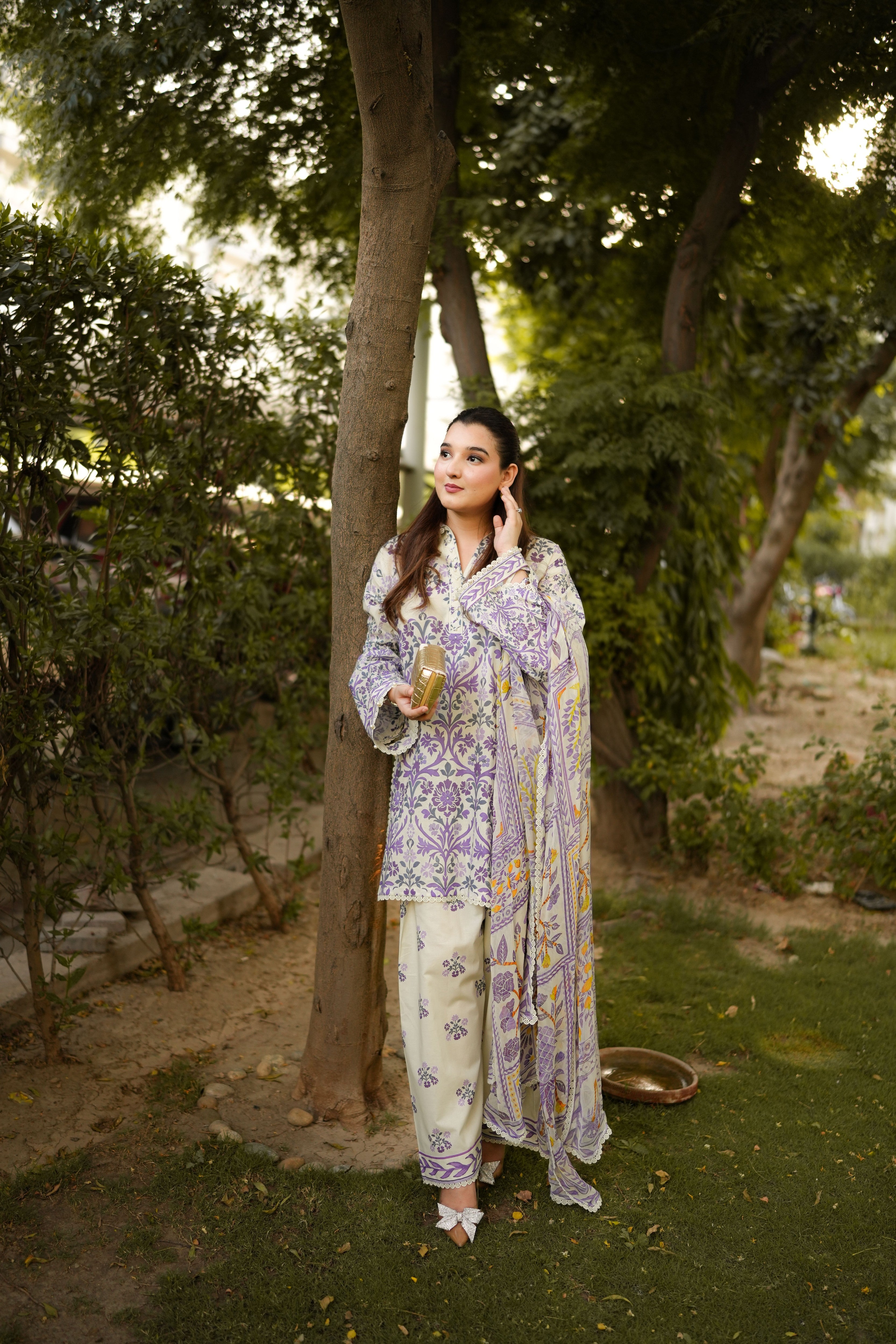 Rs 8300 Aneelas Stiched Printed Lawn With Chiffon Printed Duppata [SPR-26-40-B] [Dispatch Date 2 Month]