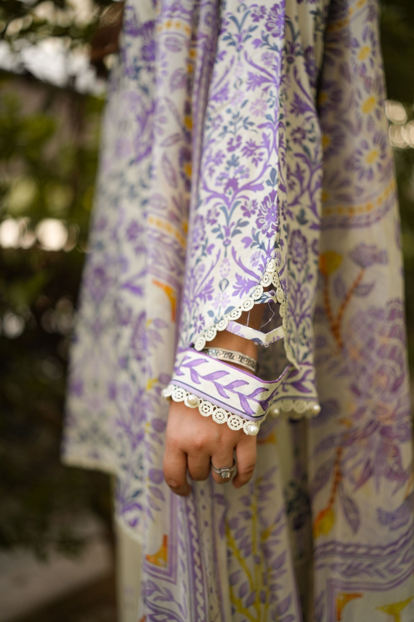 Rs 7500 Aneelas Stiched Printed Lawn With Voil Lawn Printed Duppata [SPR-26-40-A] [Dispatch Date 2 Month]