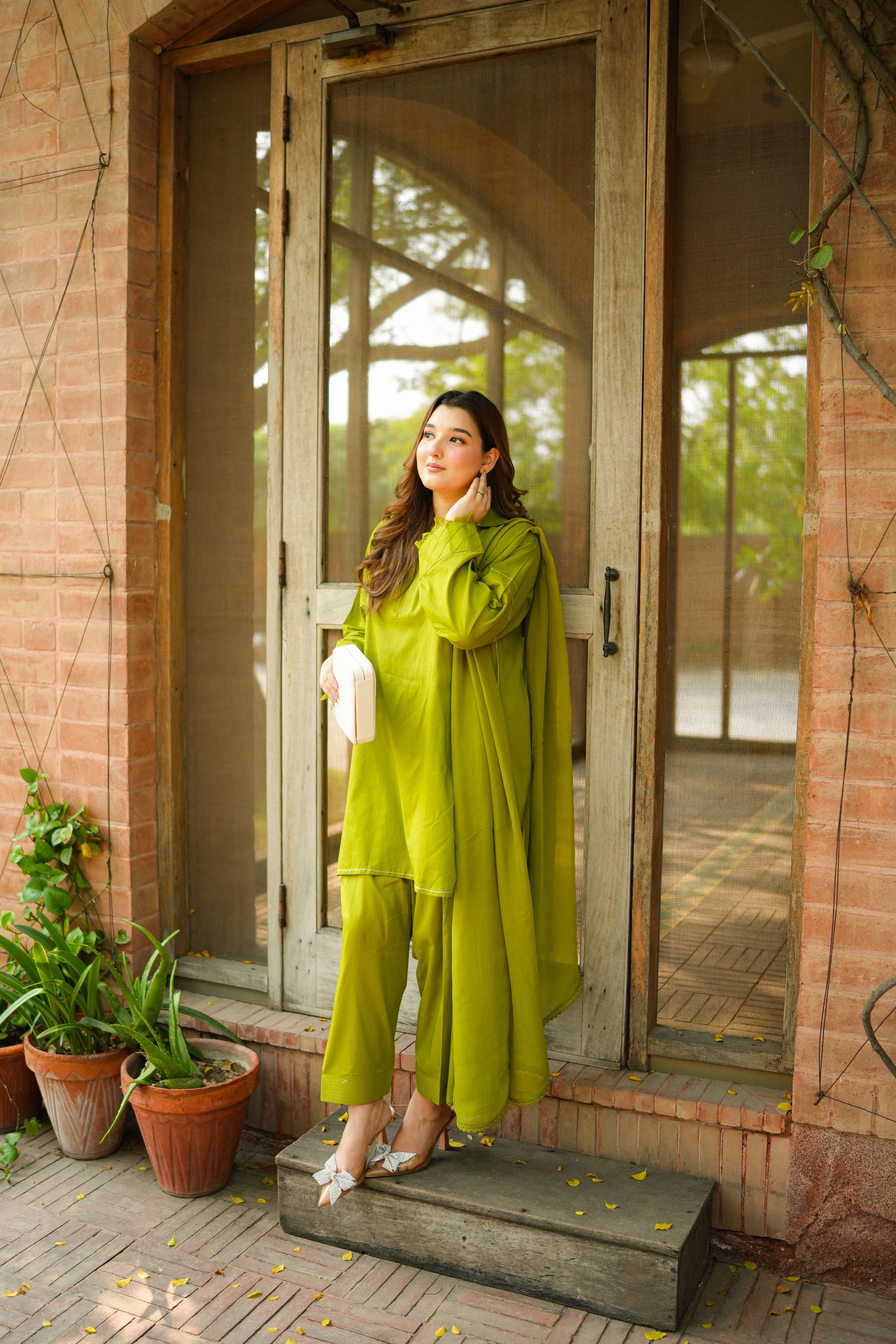 Rs 5500 Aneelas Stitched Solid Lawn 2pc with Shalwar [SL-11] [Disaptch Time 2 Months]