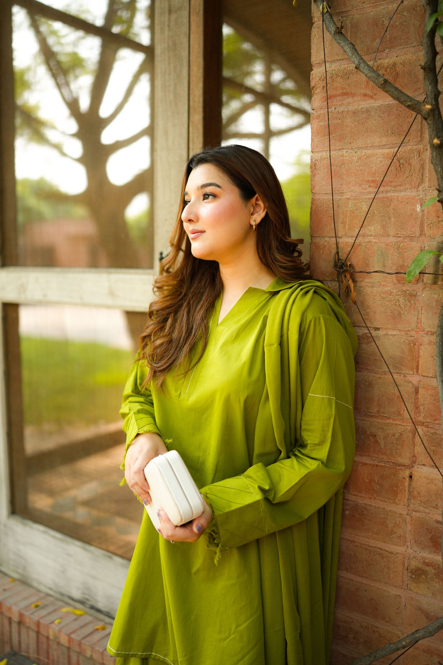 Rs 5500 Aneelas Stitched Solid Lawn 2pc with Shalwar [SL-11] [Disaptch Time 2 Months]