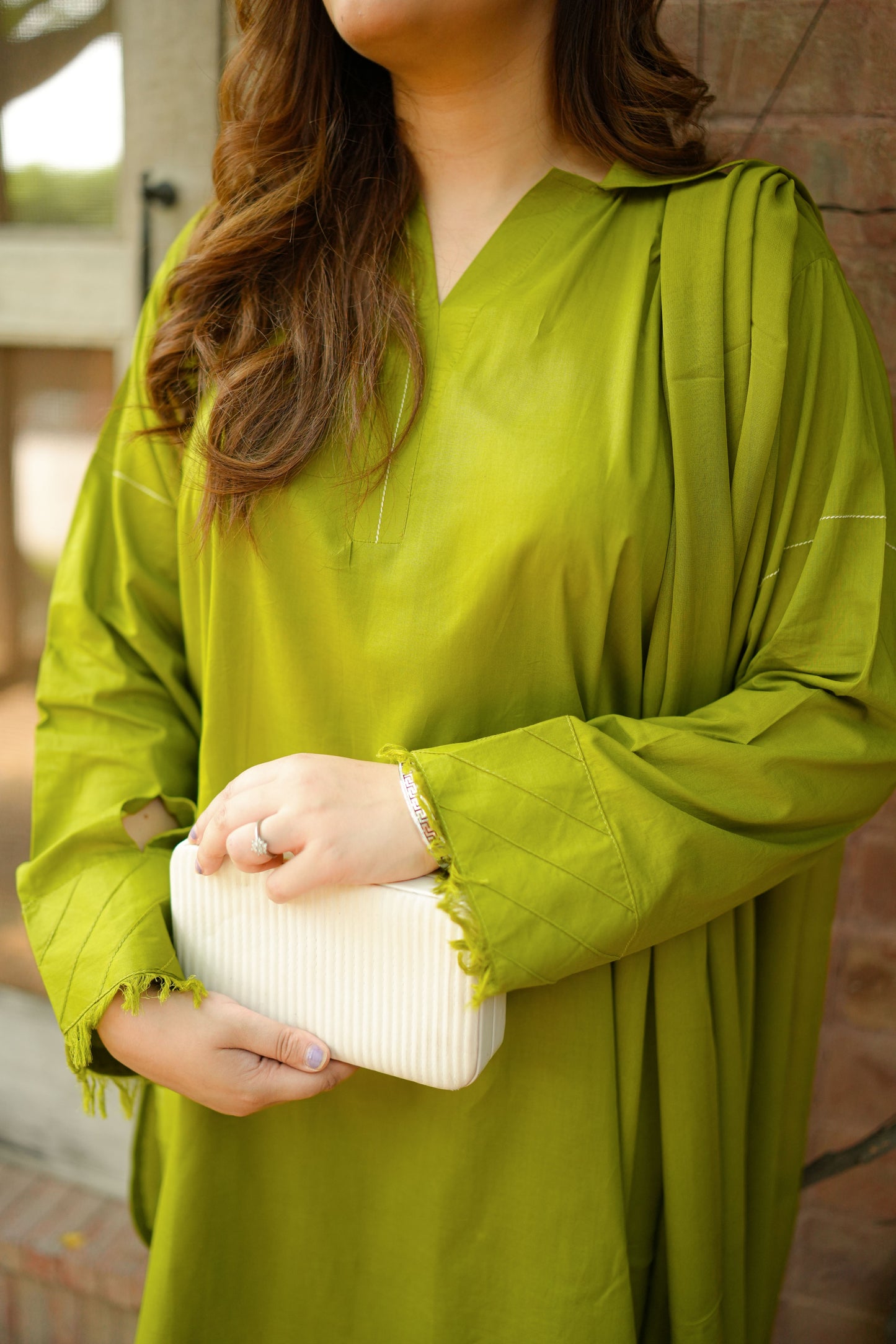 Rs 5500 Aneelas Stitched Solid Lawn 2pc with Shalwar [SL-11] [Disaptch Time 2 Months]