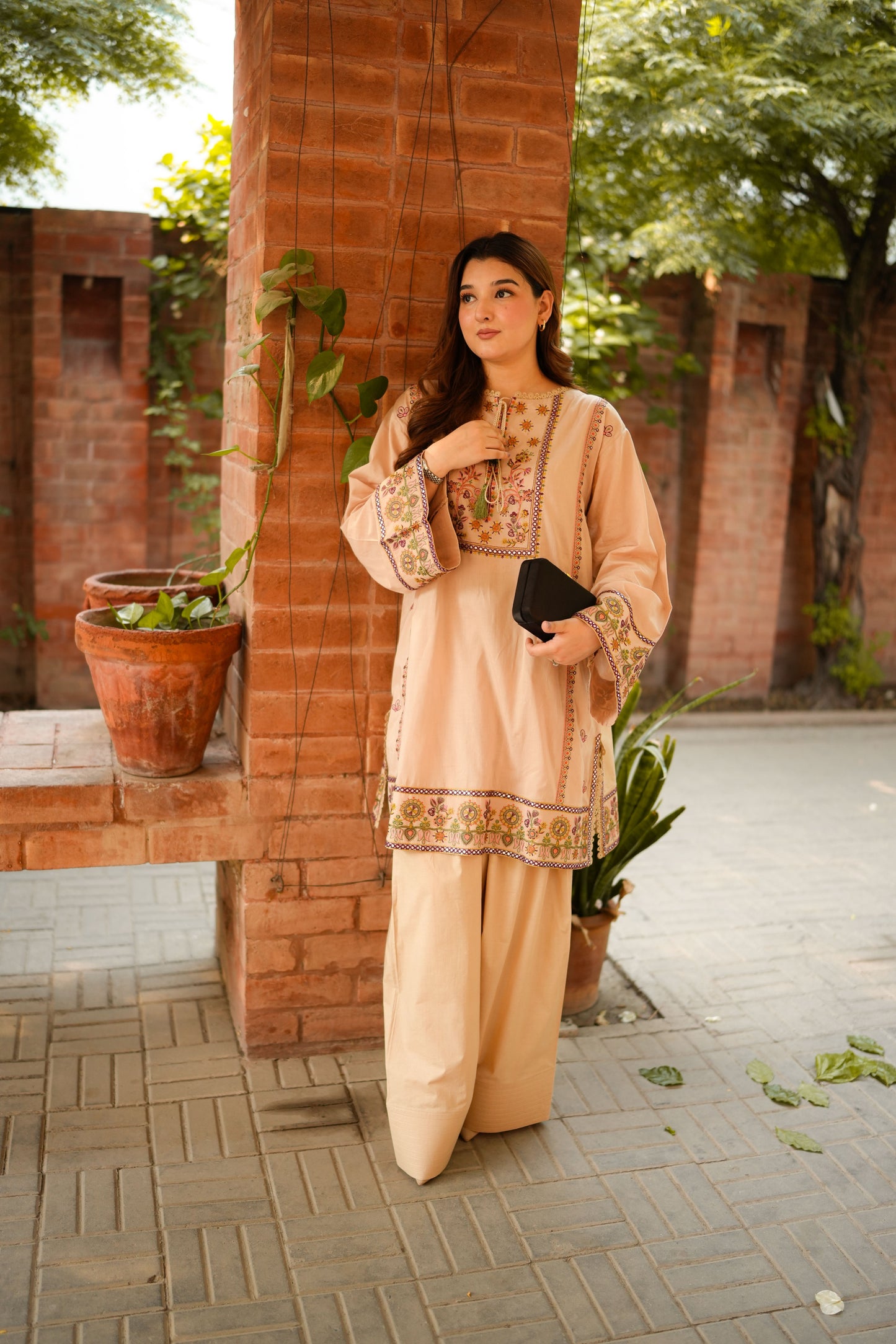 Rs 7500 Aneelas Stitched Lawn Emb Shirt Trouser 2pc [LUX-26-69] [Dispatch Time 2 Months]