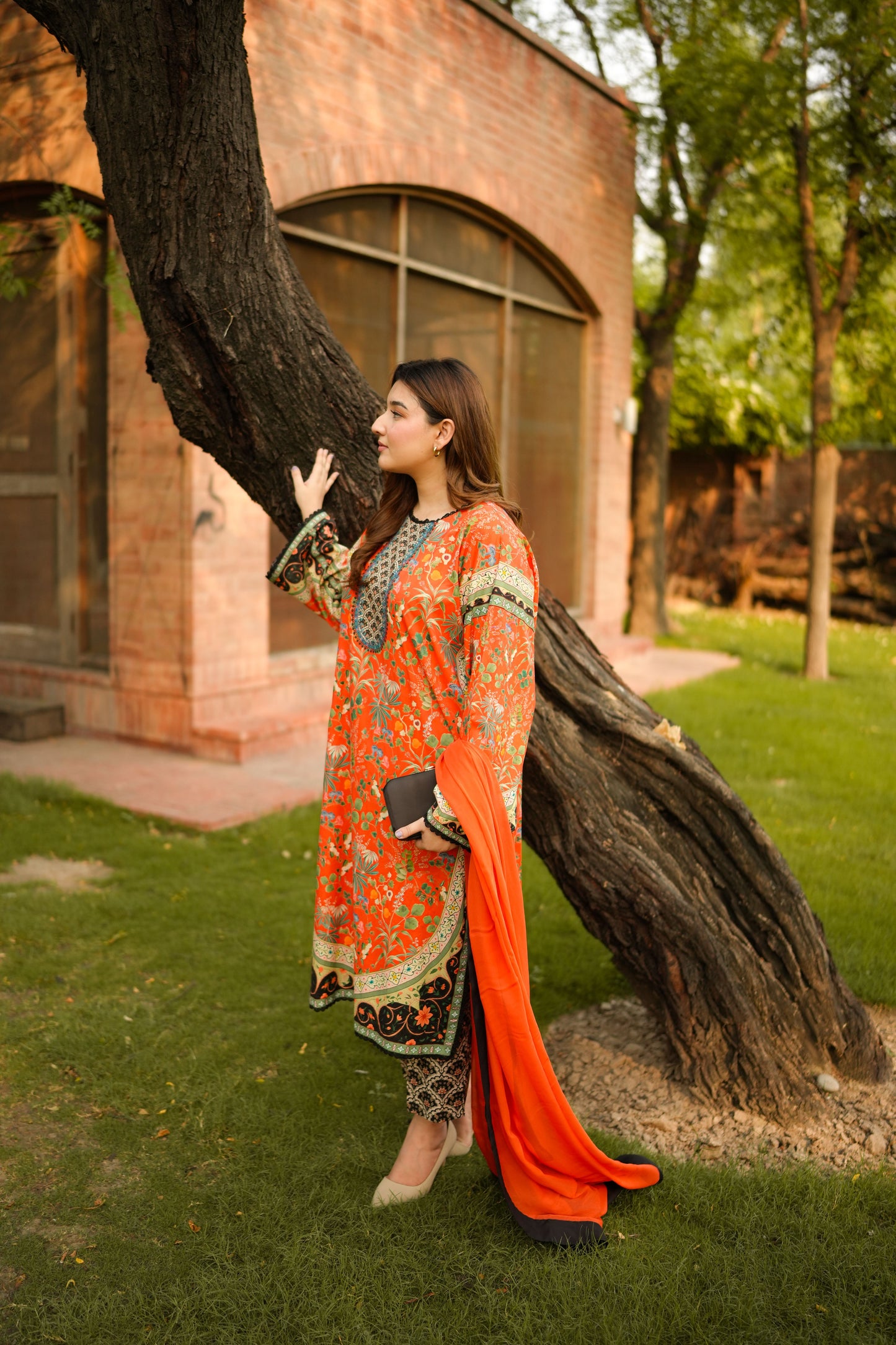 Rs 5500 Aneelas Stitched Print Lawn Boxy Kurta Shalwar 2pc [SPR-26-29-B] [Dispatch Time 2.5 Months]