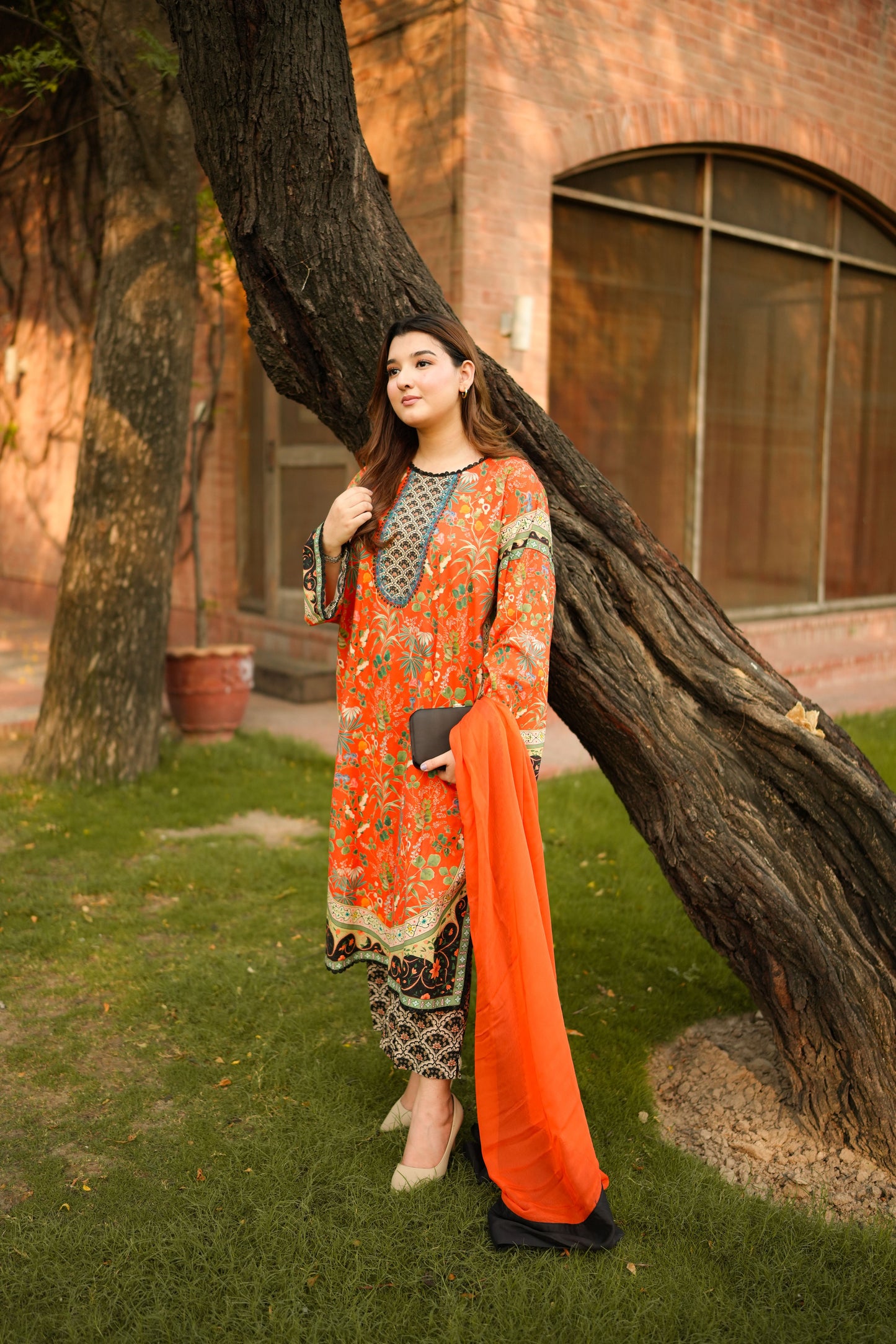 Rs 5500 Aneelas Stitched Print Lawn Boxy Kurta Shalwar 2pc [SPR-26-29-B] [Dispatch Time 2.5 Months]