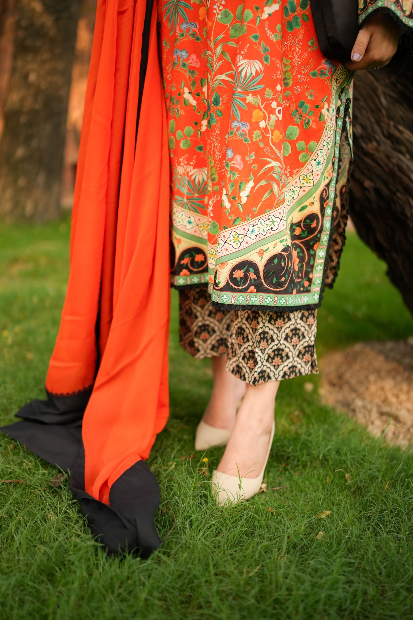 Rs 5500 Aneelas Stitched Print Lawn Boxy Kurta Shalwar 2pc [SPR-26-29-B] [Dispatch Time 2.5 Months]