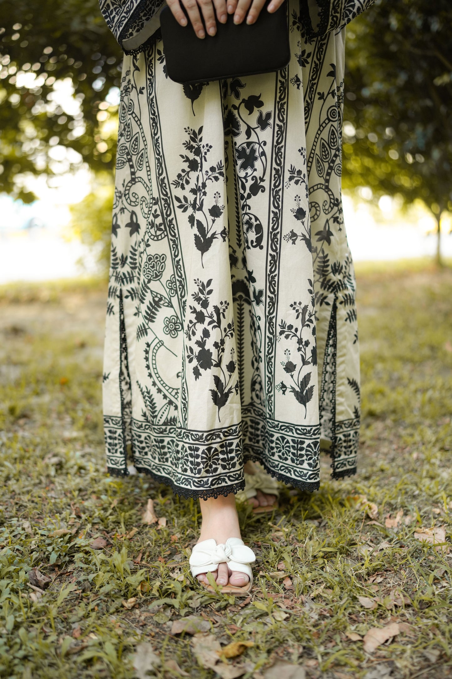 Rs 5500 Aneelas Stitched Print Kaftan 2pc [Base Shade Trouser] [SPR-26-63-A] [Dispatch Time 2 Months]