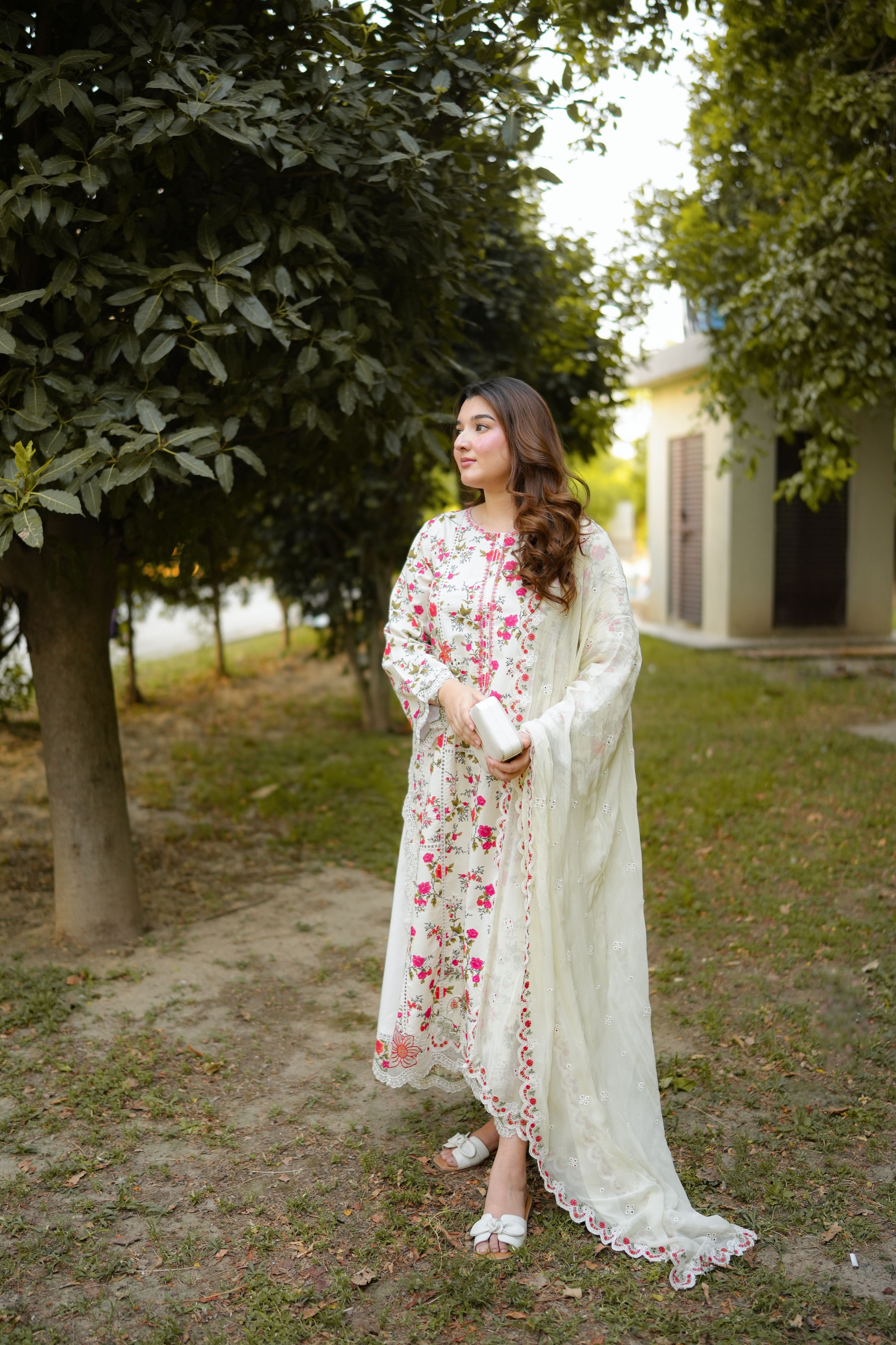Rs 11000 Aneelas Stitched Print Emb 2pc [SPR-26-64] [Dispatch Time 2 Month]