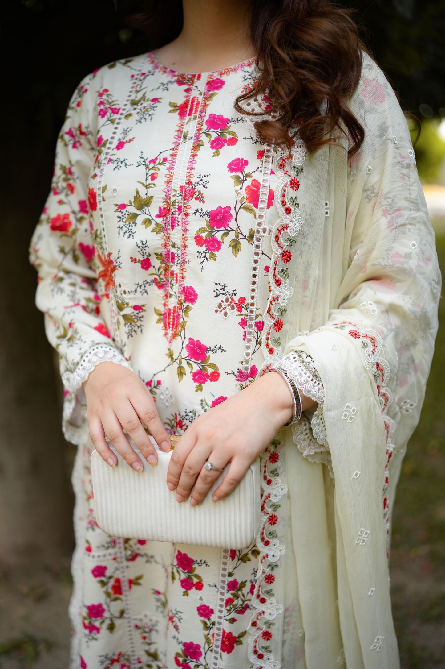 Rs 11000 Aneelas Stitched Print Emb 2pc [SPR-26-64] [Dispatch Time 2 Month]