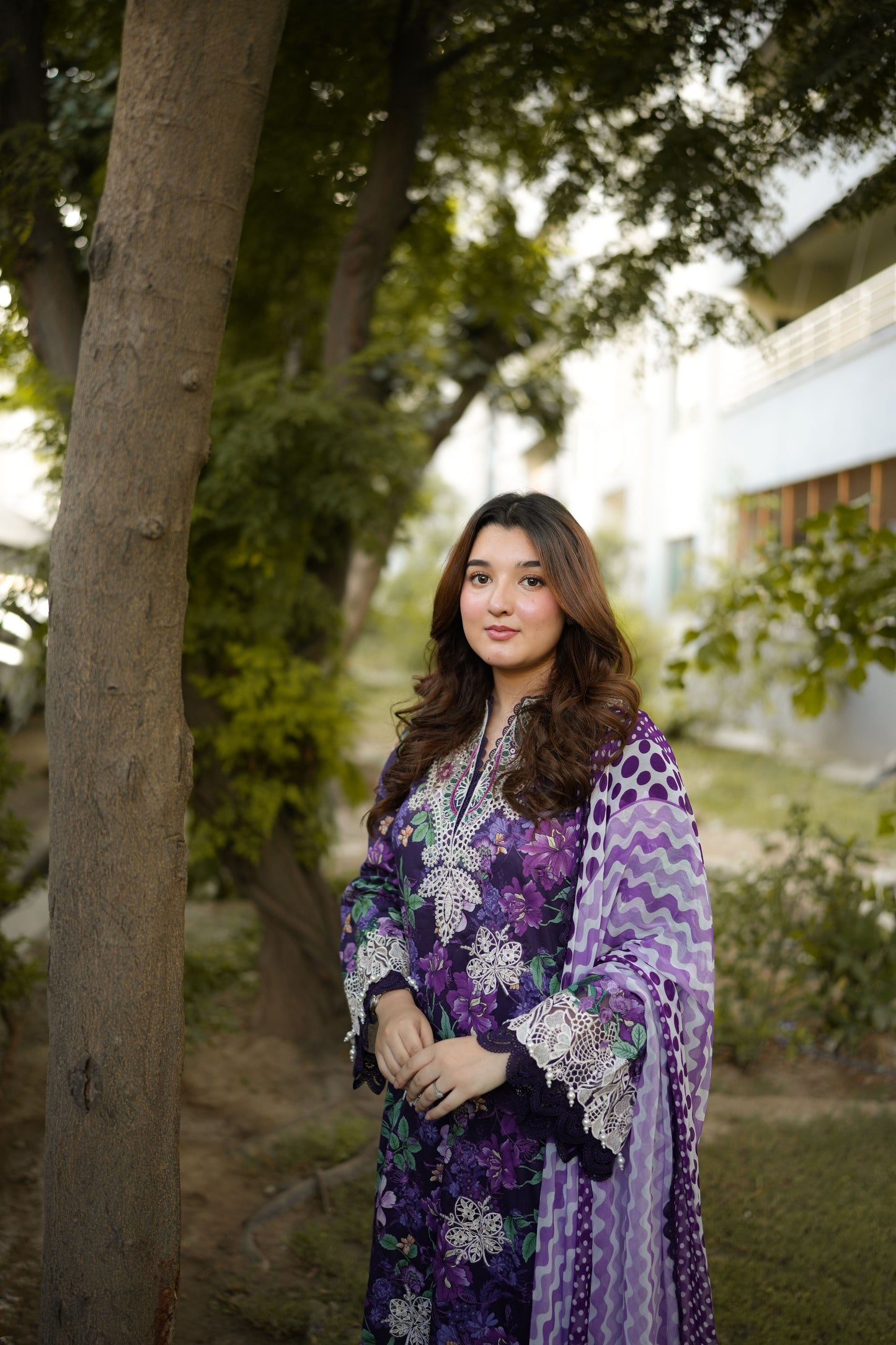 Rs 12500 Aneelas Stitched Lawn Print Emb 3pc Chiffon Duppata [SPR-26-62-A] [Dispatch Time 2 Months]