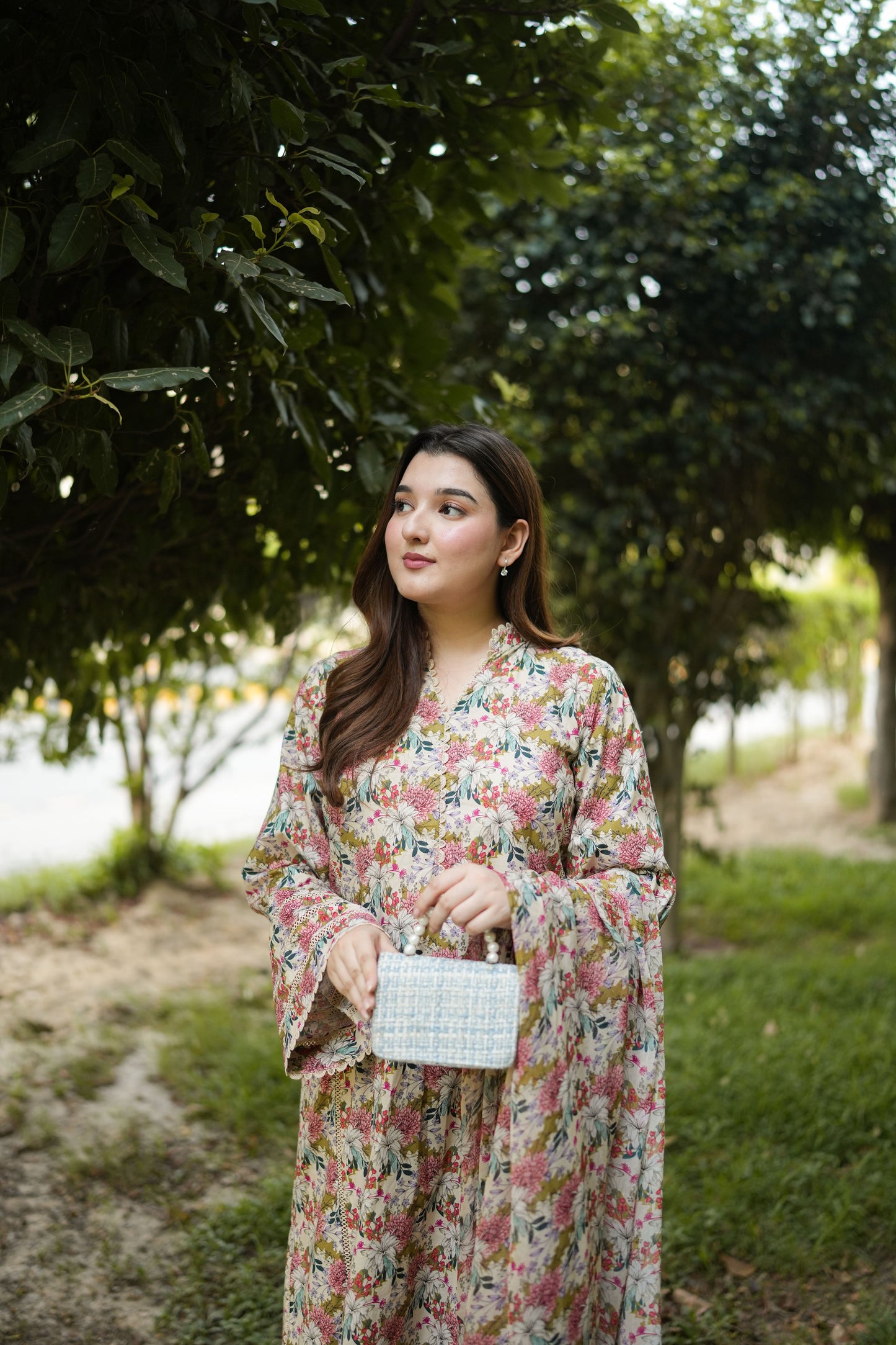 Rs 5500 Aneelas Stitched Print Shirt trouser 2pc [SPR-26-75] [Dispatch Time 2 Months]