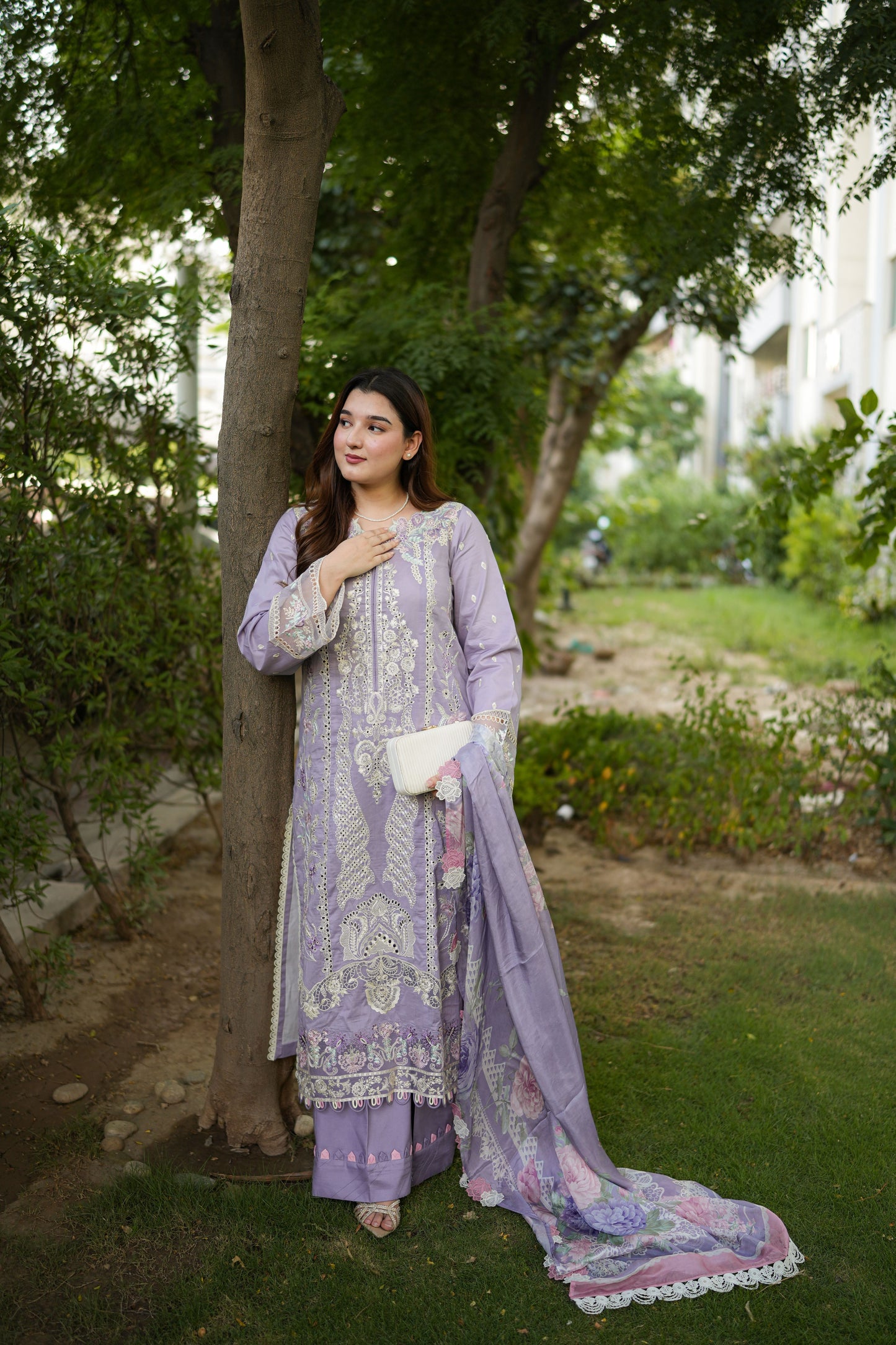 Rs 14950 Aneelas Stitched Lawn Emb 3pc Silk Duppata [LUX-26-93] [Dispatch Time 2 Months]