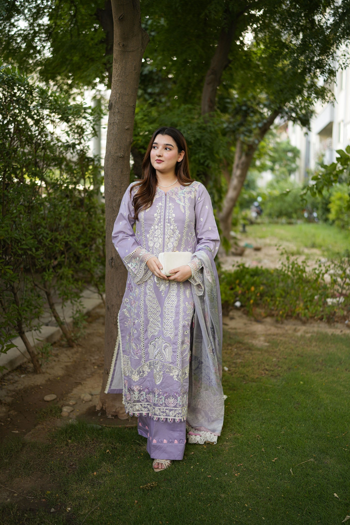 Rs 14950 Aneelas Stitched Lawn Emb 3pc Silk Duppata [LUX-26-93] [Dispatch Time 2 Months]