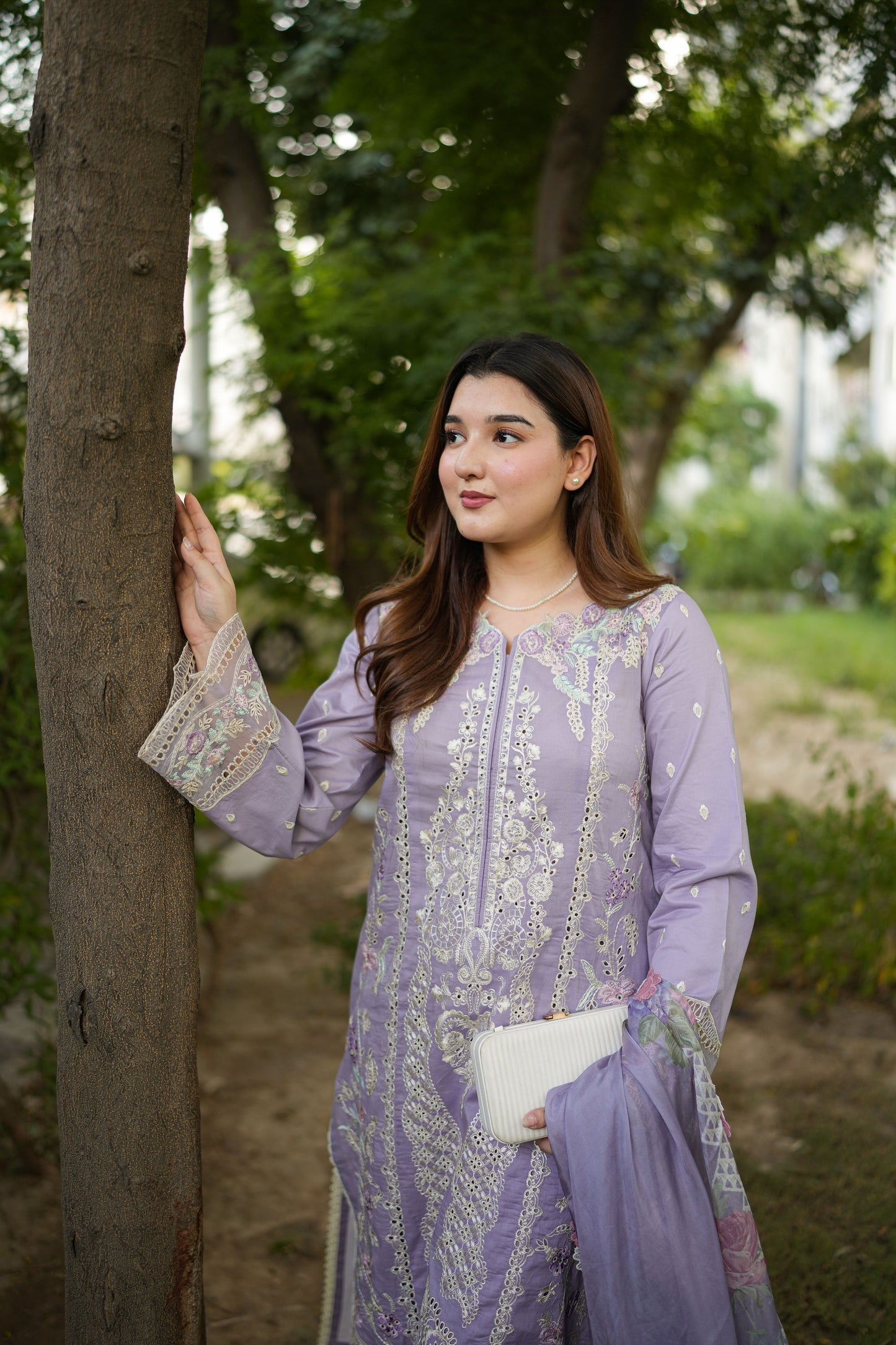 Rs 14950 Aneelas Stitched Lawn Emb 3pc Silk Duppata [LUX-26-93] [Dispatch Time 2 Months]