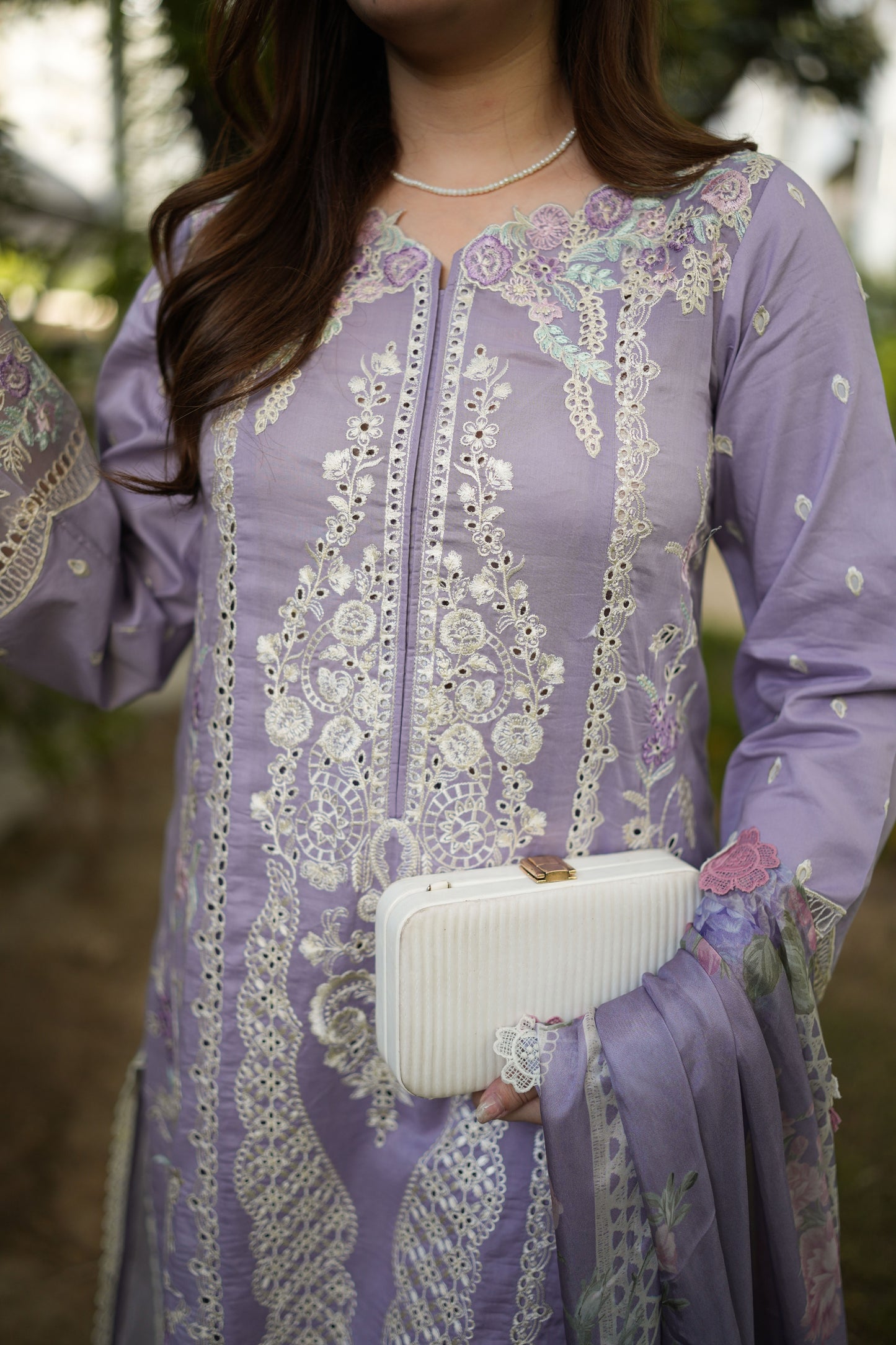 Rs 14950 Aneelas Stitched Lawn Emb 3pc Silk Duppata [LUX-26-93] [Dispatch Time 2 Months]