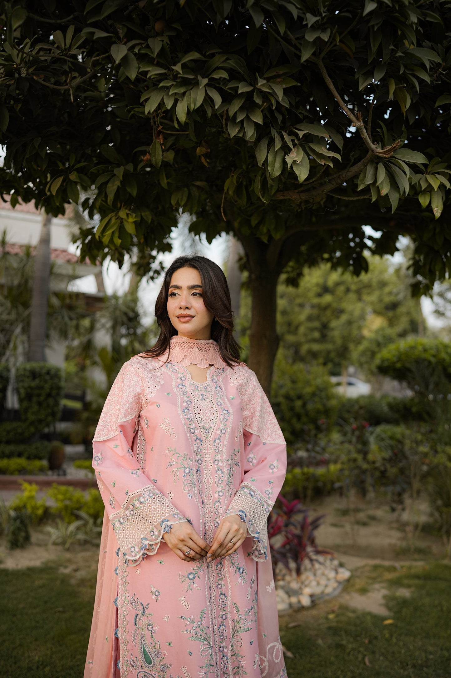 Rs 18500 Aneelas Stitched Luxury Lawn Emb 3pc Chiffon Duppata [LUX-26-21] [Dispatch Time 2 Months]
