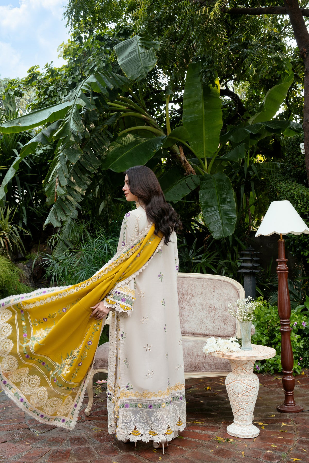Aneelas Emb Winter Premium Pashmina Shawl With Karandi Shirt Trouser 3pc [WLUX-26-01] [Dispatch Time 2.5 Months]