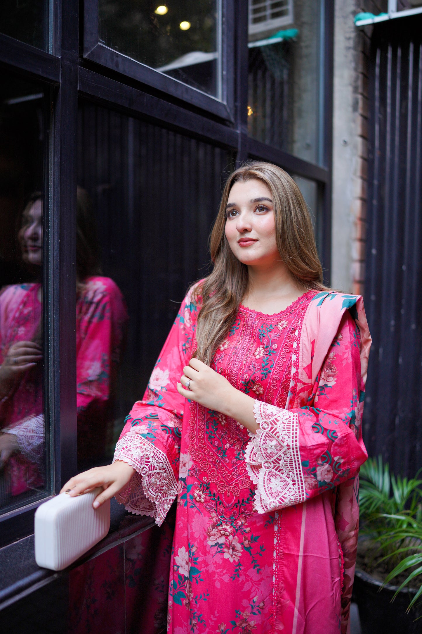 Rs 11500 Aneelas Stitched Print Linen Emb 3pc [WPR-20] [Dispatch Time 2 Months]