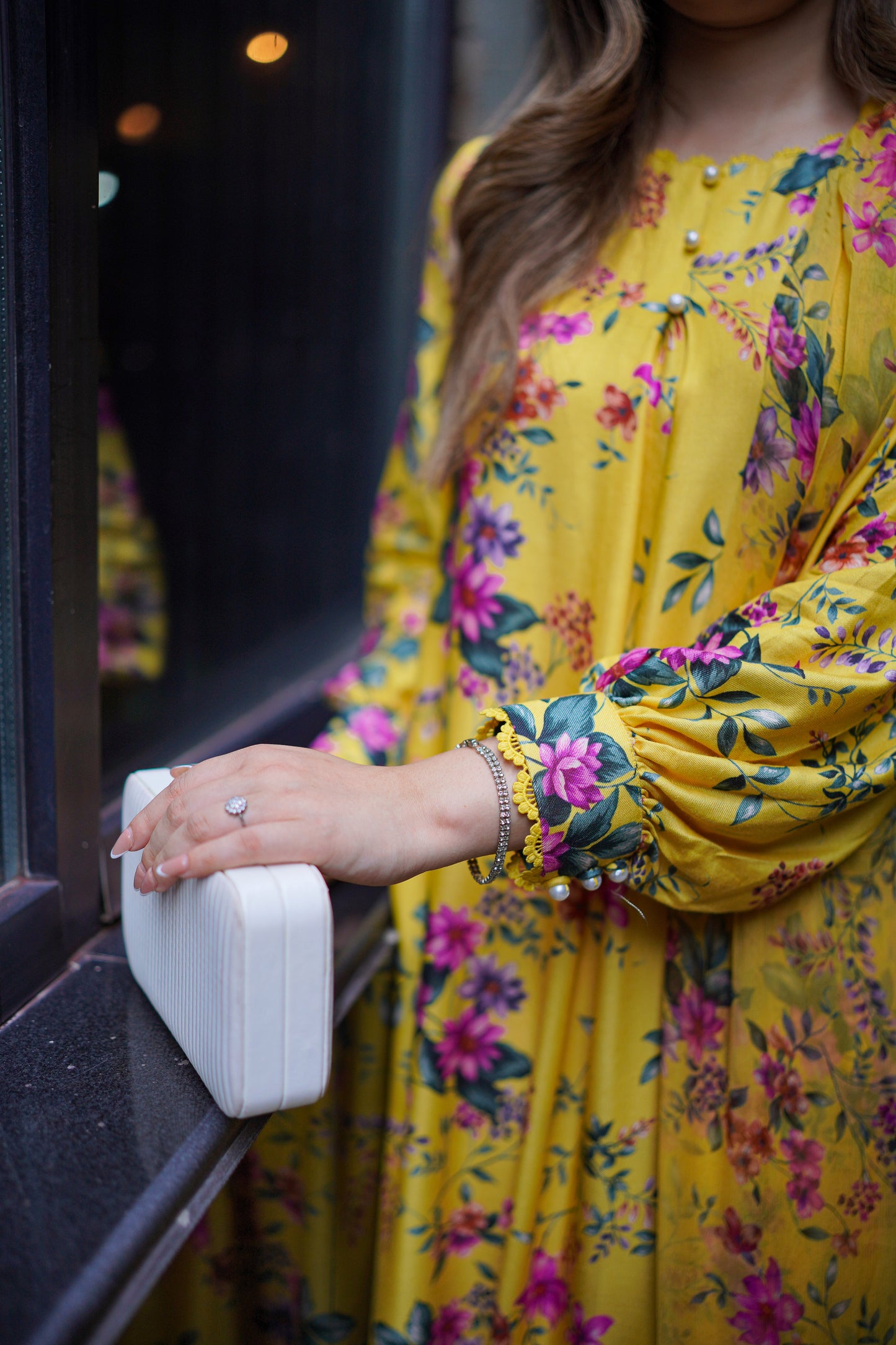 Rs 7200 Aneelas Stitched Khadar Shirt Trouser Chiffon Duppata 3pc [WPR-18] [Dispatch Time 2 Months]