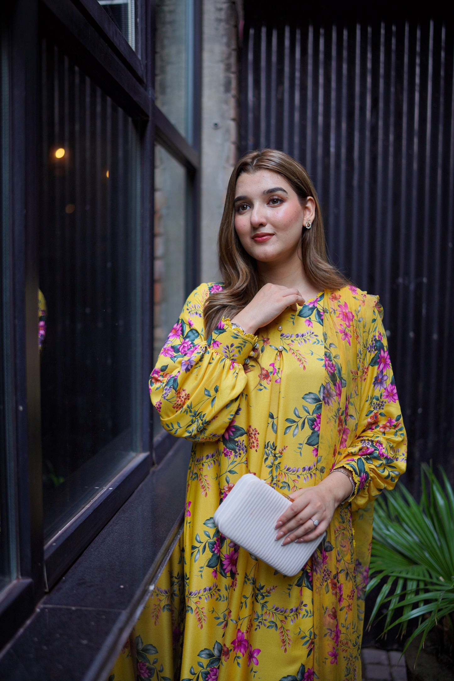 Rs 7200 Aneelas Stitched Khadar Shirt Trouser Chiffon Duppata 3pc [WPR-18] [Dispatch Time 2 Months]